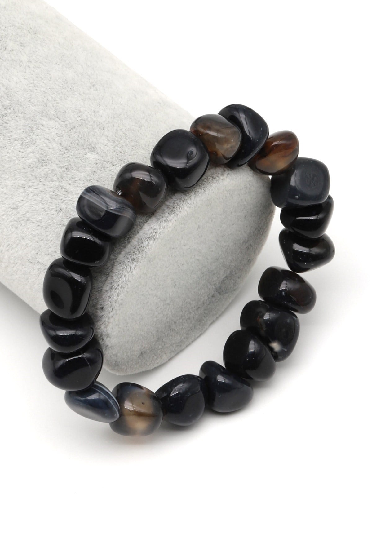 Akik Doğal Taş Bileklik 7 x 13 mm Özel Kesim - BLK-2355