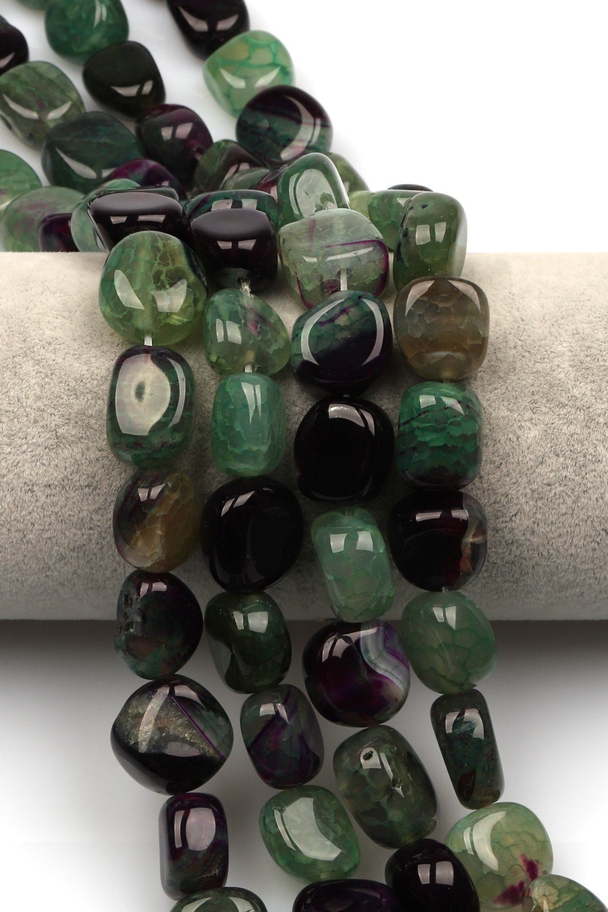 Akik Doğal Taş Dizi 13 x 15 mm Şekilsiz Kesim - DZ-1340