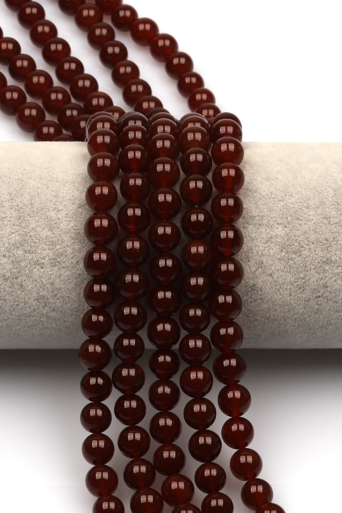 Akik Doğal Taş Dizi 8 mm Küre Kesim - DZ-0935