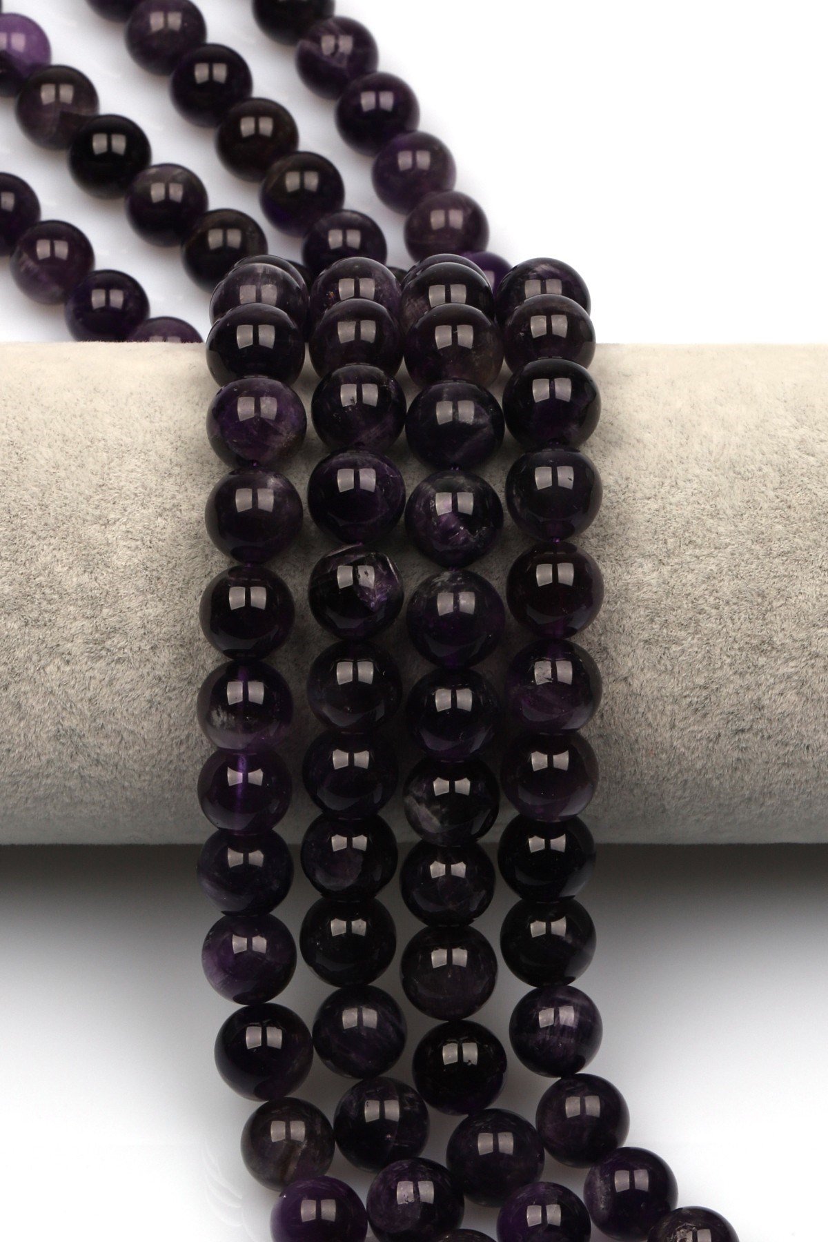Ametist Doğal Taş Dizi 10 mm Küre Kesim - DZ-0971
