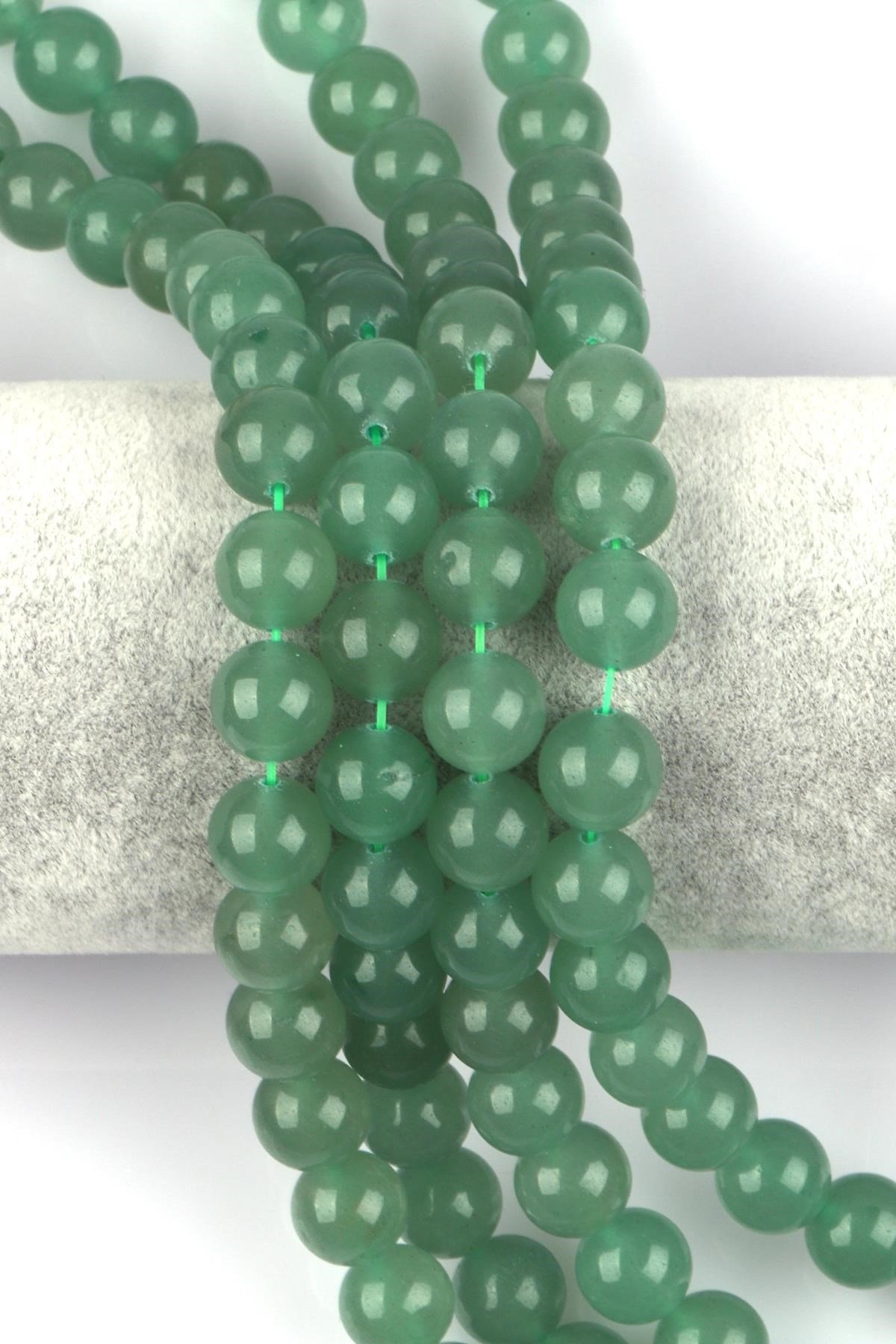 Aventurin Doğal Taş Dizi 10 mm Küre Kesim