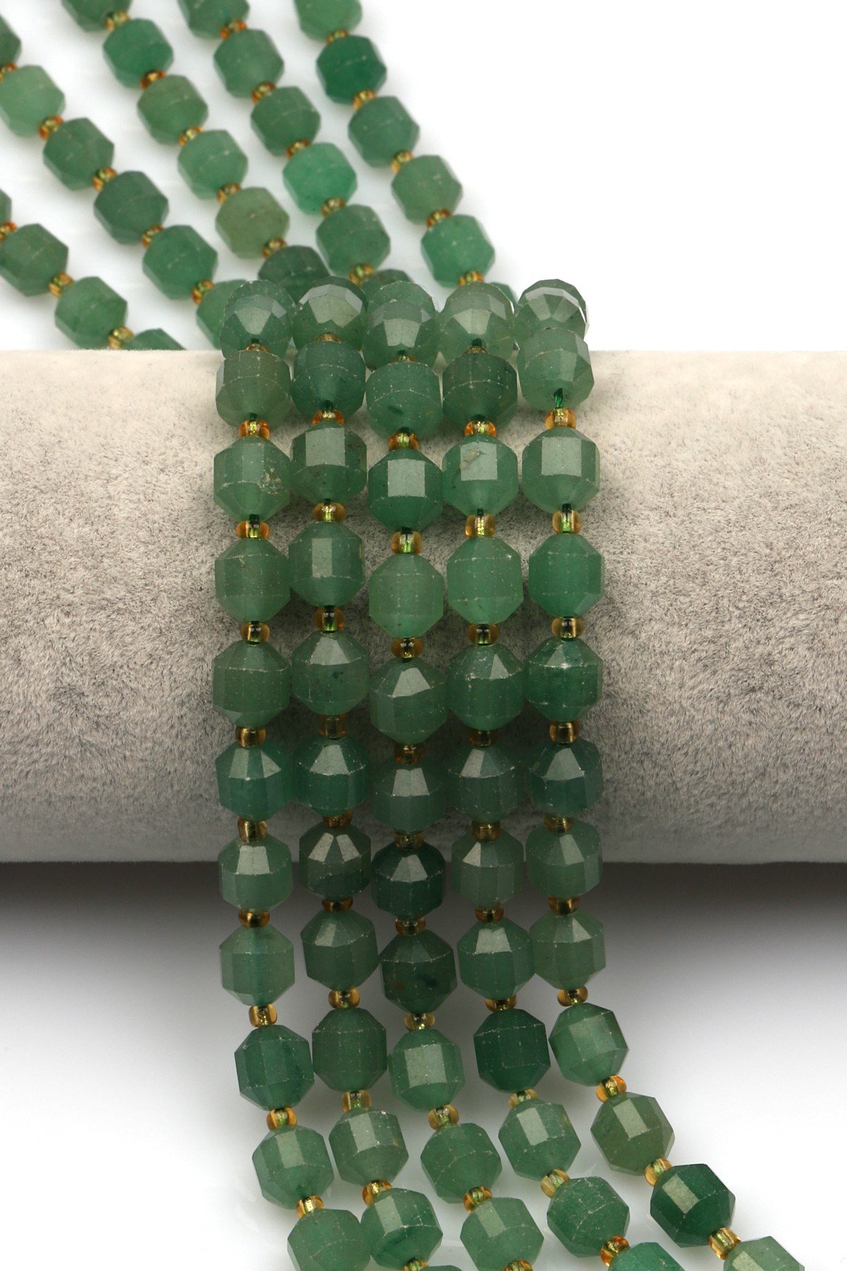 Aventurin Doğal Taş Dizi 7 x 8 mm Hexagonel Kesim - DZ-1176
