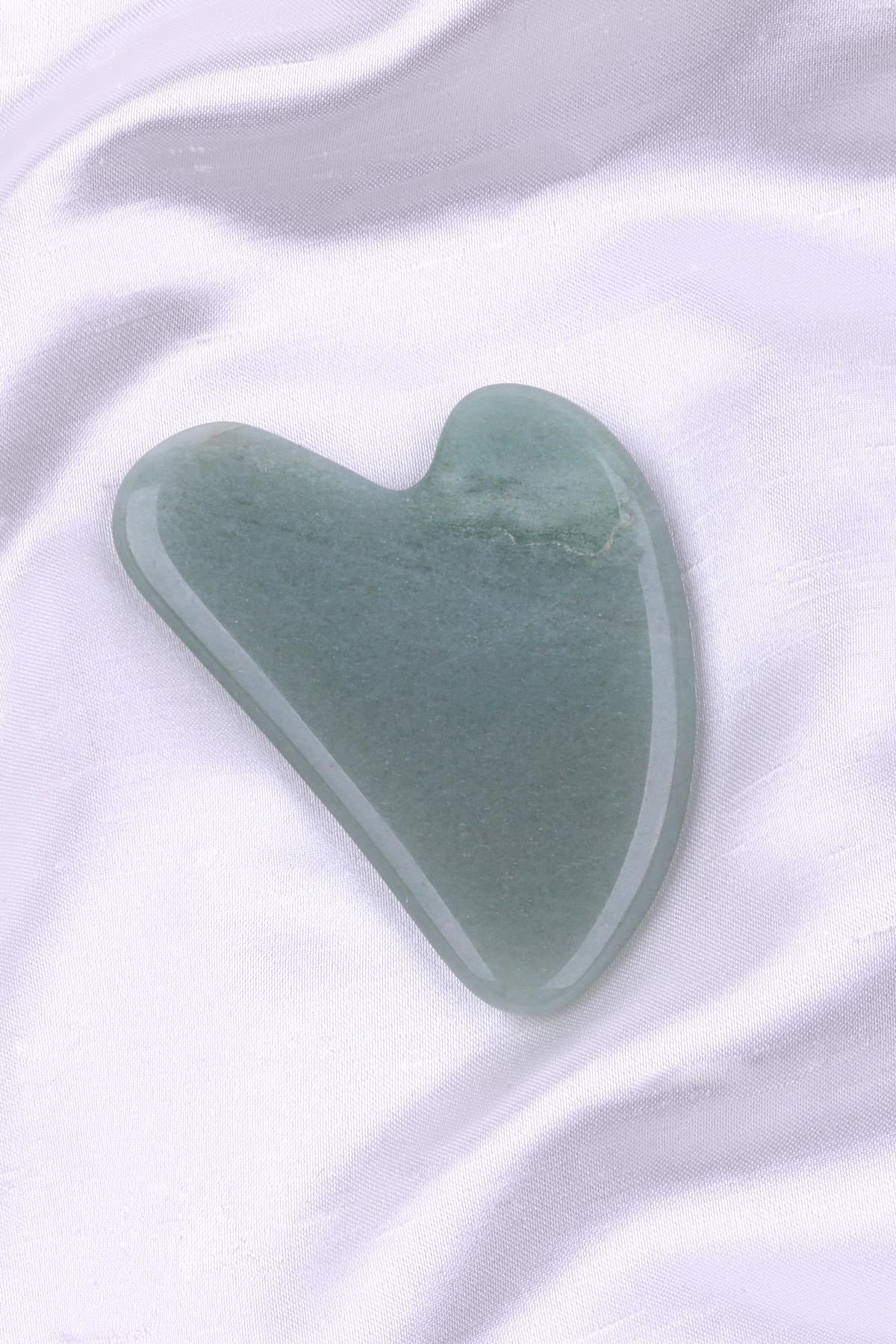 Aventurin Doğal Taş Gua Sha Yüz Masaj Taşı