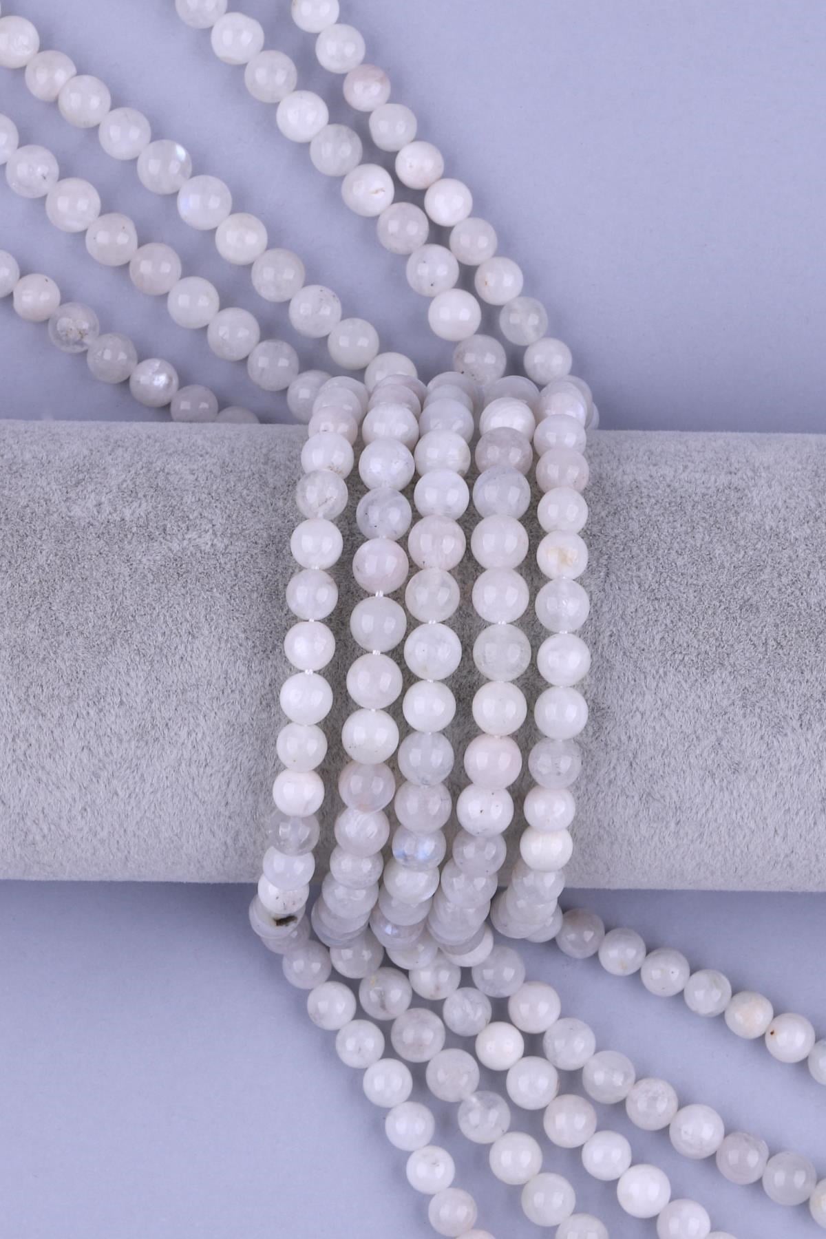 Ay Taşı (A Kalite ) Doğal Taş Dizi 6 mm Küre Kesim