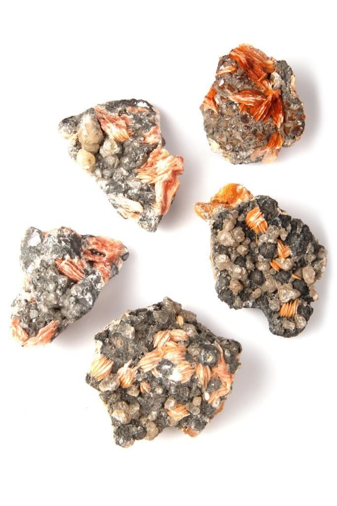 Barit - Galen - Cerussite Doğal Taş Ham Parça