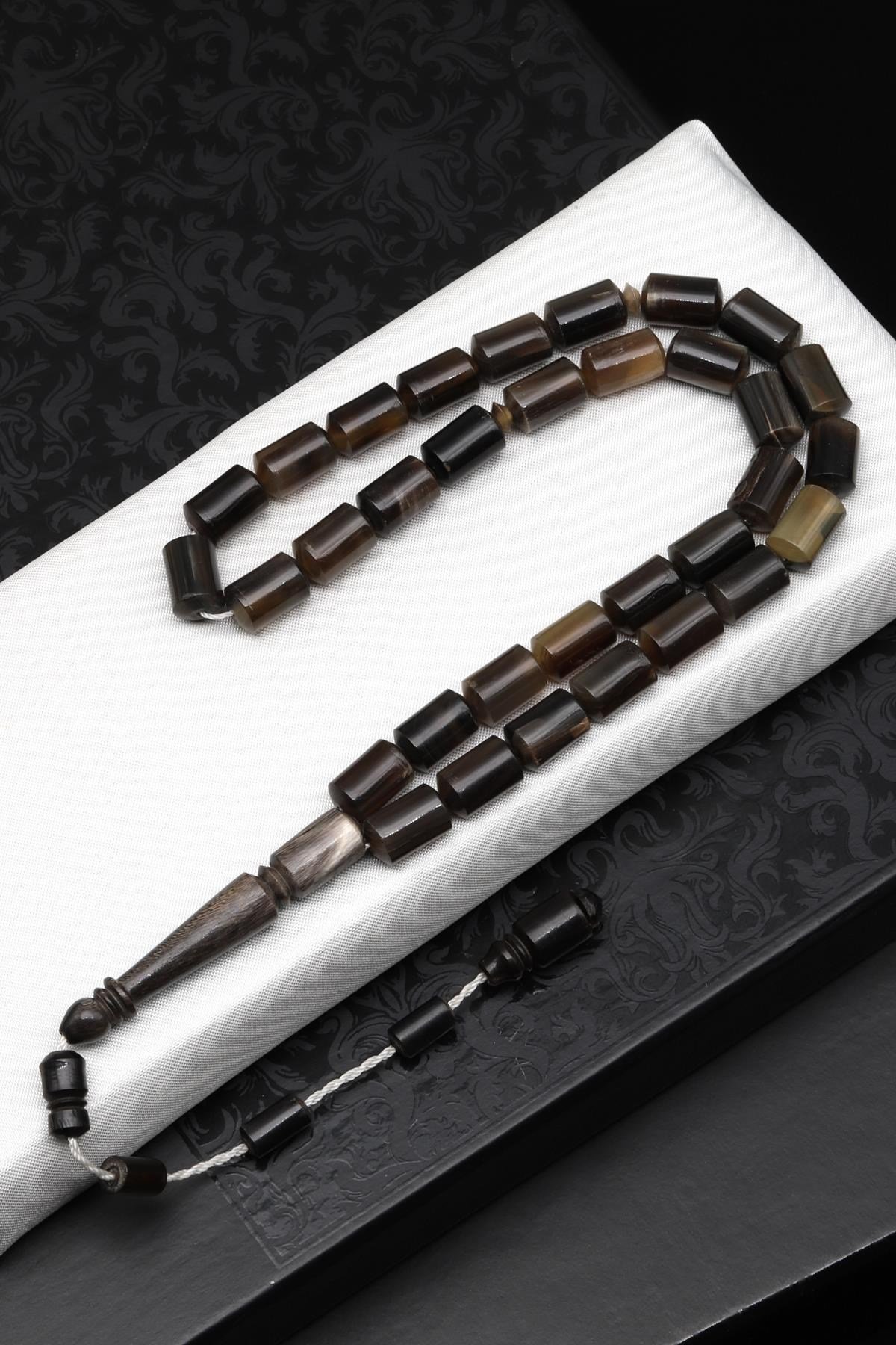 Bufalo Boynuzu Tesbih 7 x 11 mm Silindir Kesim - T-1539