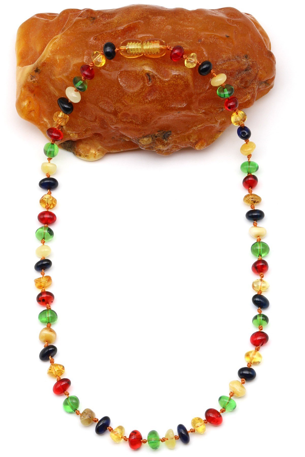 Damla Kehribar Bebek Diş Kolye - 32 cm - KHR-0335