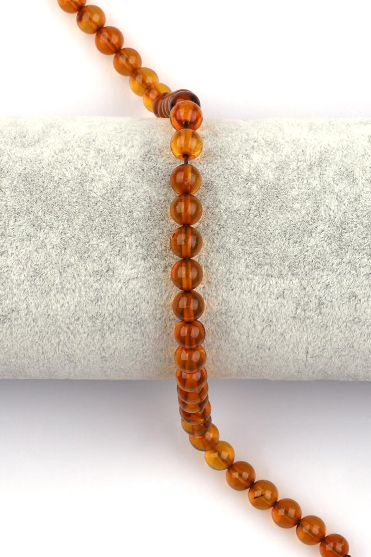 Damla Kehribar Dizi 6 mm Küre Kesim