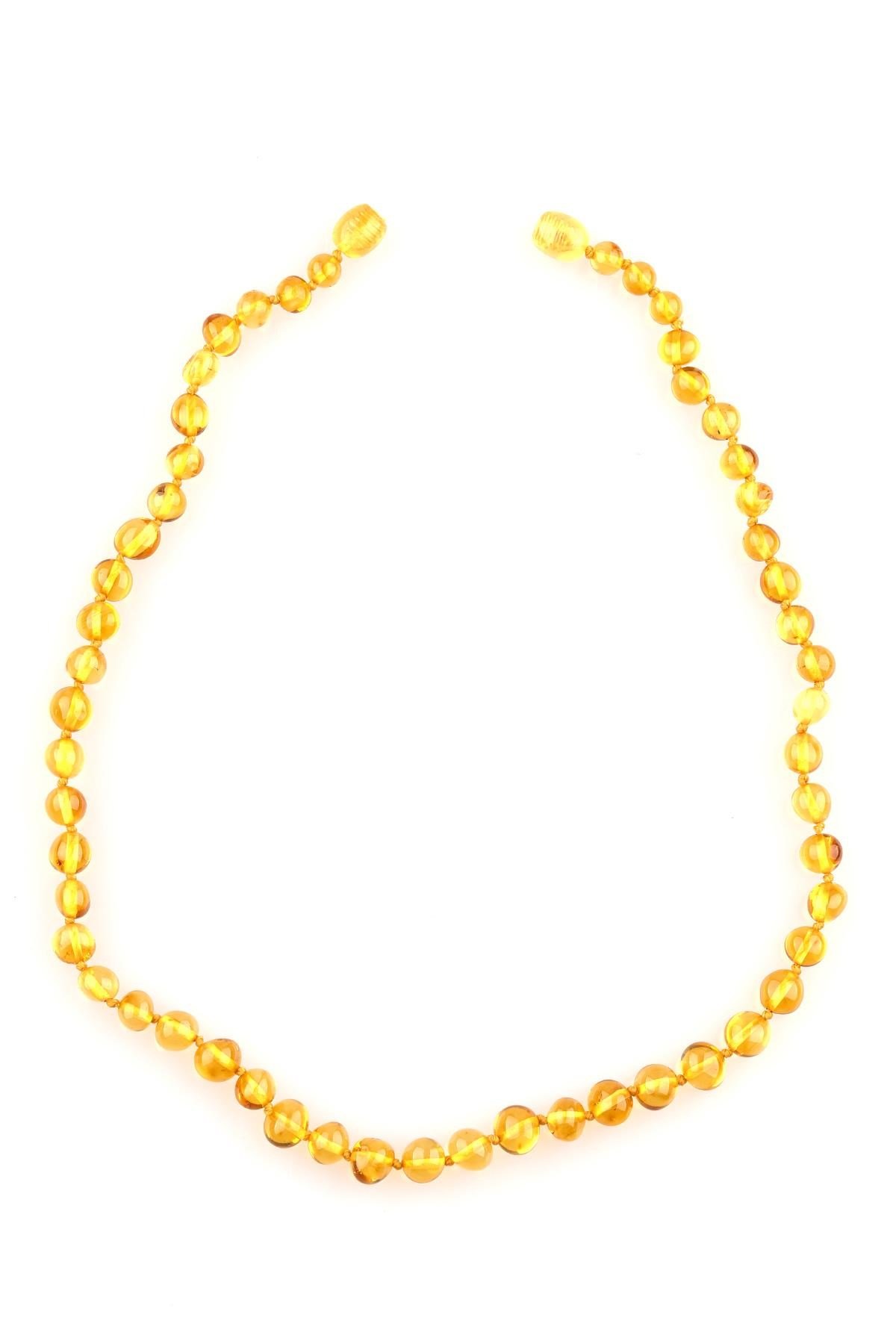 Damla Kehribar Kolye – 40 cm