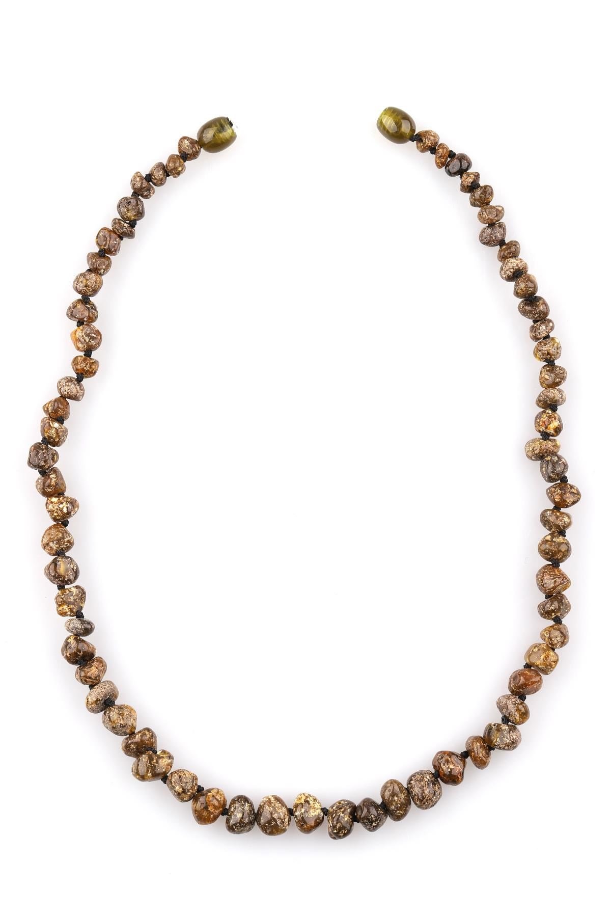 Damla Kehribar Kolye – 44 cm 