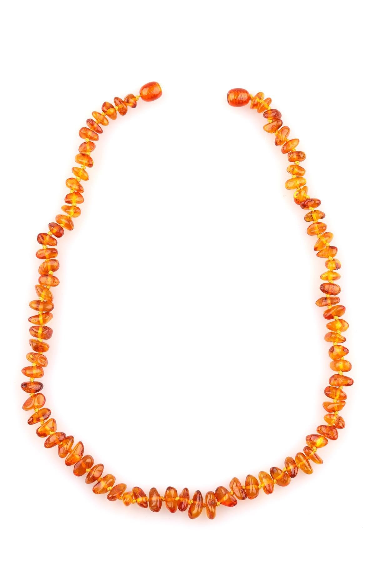 Damla Kehribar Kolye – 44 cm 