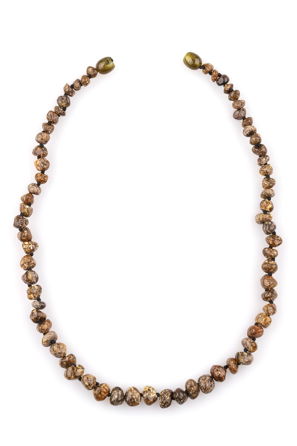 Damla Kehribar Kolye – 44 cm 