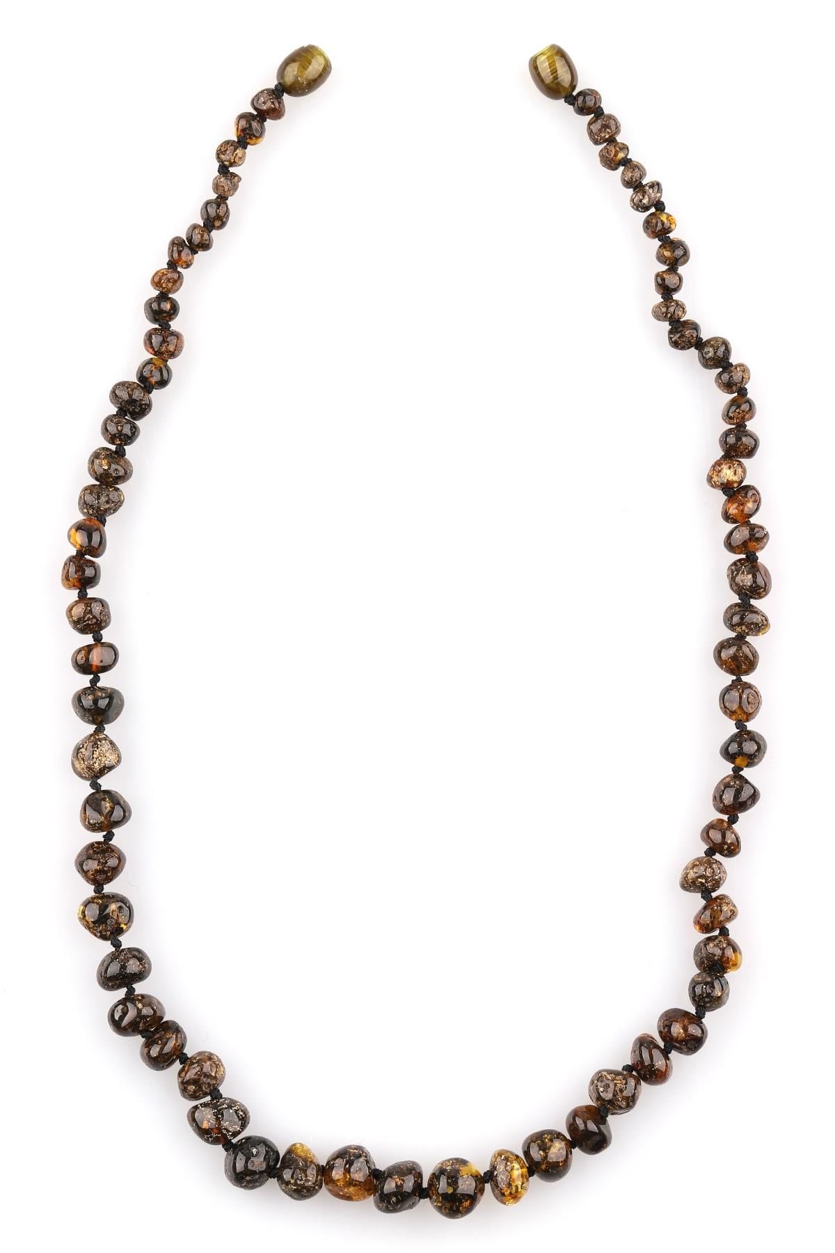 Damla Kehribar Kolye – 44 cm