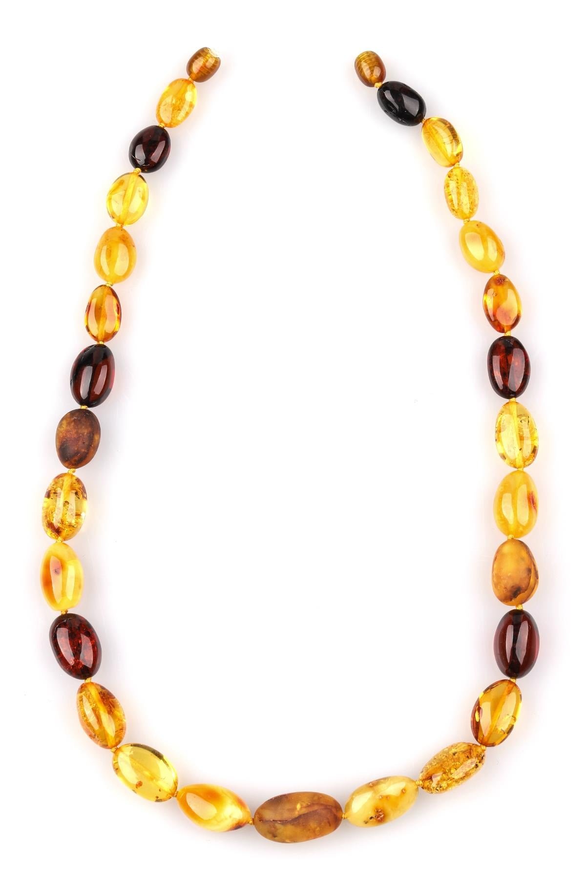 Damla Kehribar Kolye – 47 cm