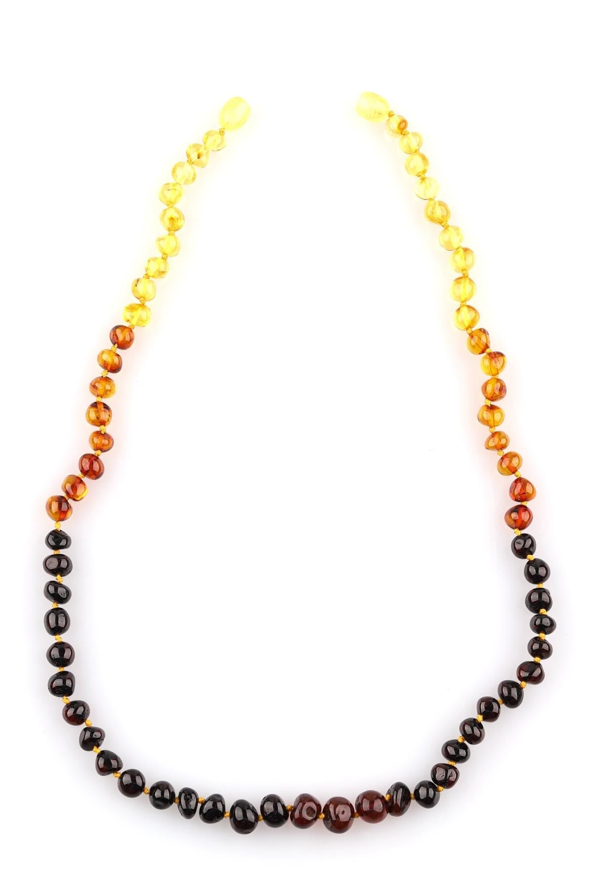 Damla Kehribar Kolye – 47 cm