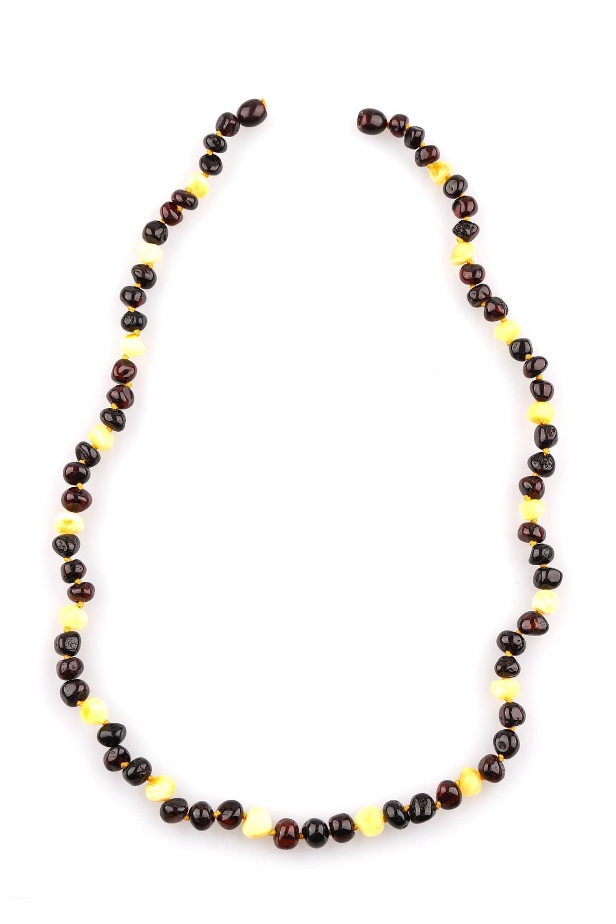 Damla Kehribar Kolye – 50 cm