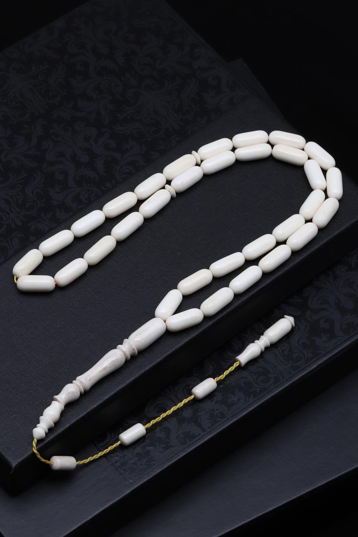Deve Kuşu Kemiği Tesbih 6 x 14 mm Kapsül Kesim 