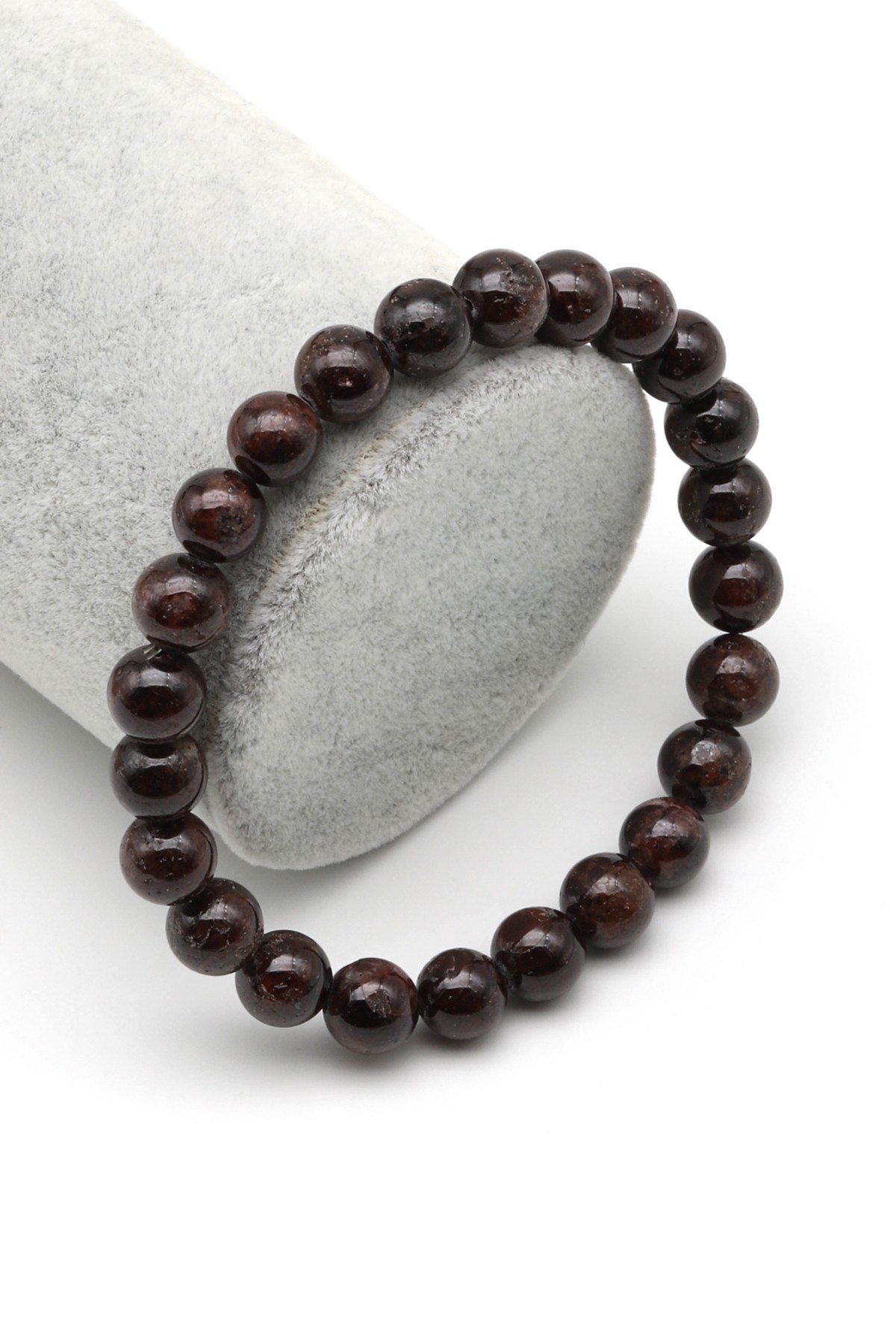 Garnet Doğal Taş Bileklik 8 mm Küre Kesim - BLK-2161