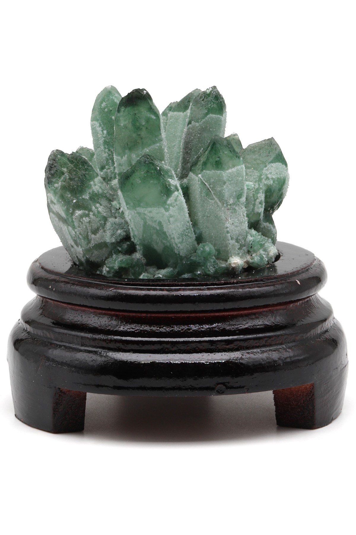Green Kuvars Doğal Taş Standlı Parça - DT-2916
