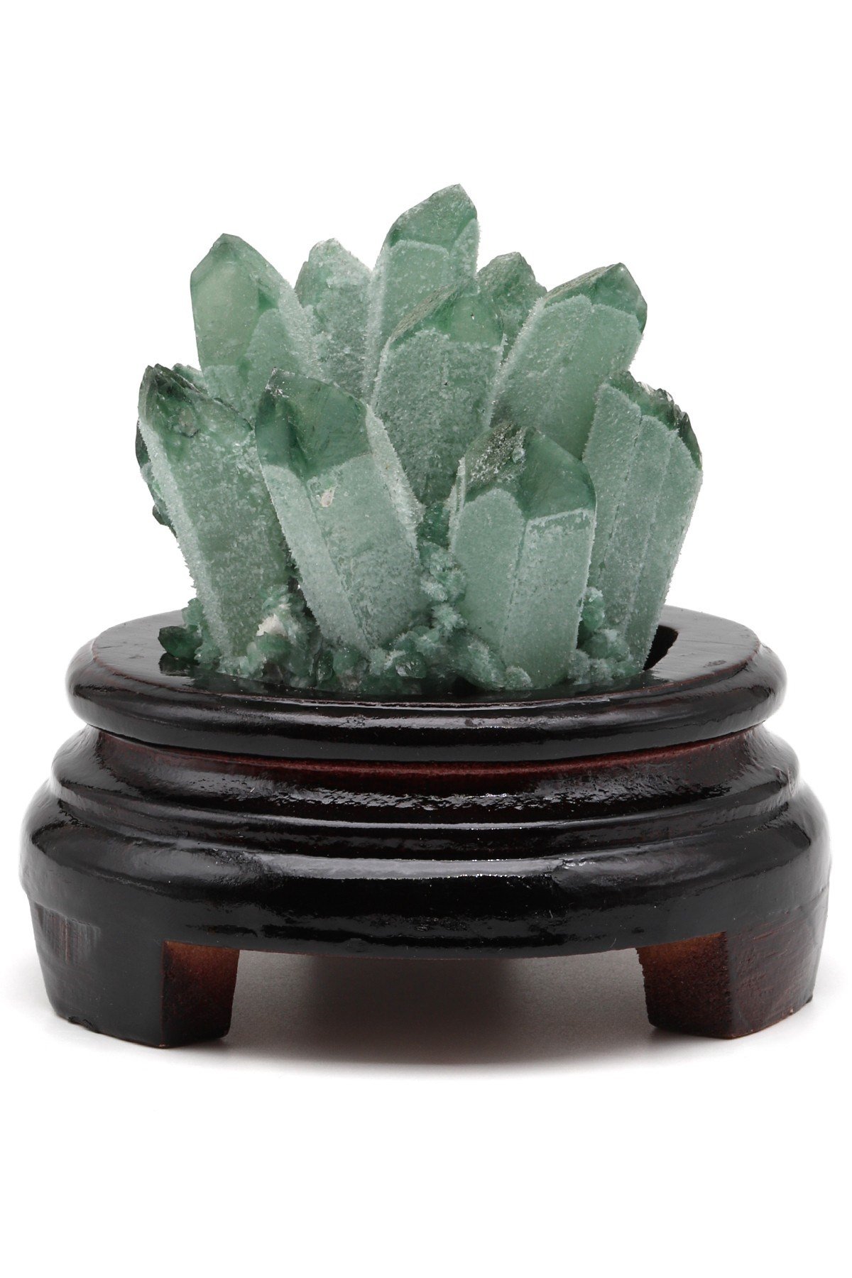 Green Kuvars Doğal Taş Standlı Parça - DT-2915