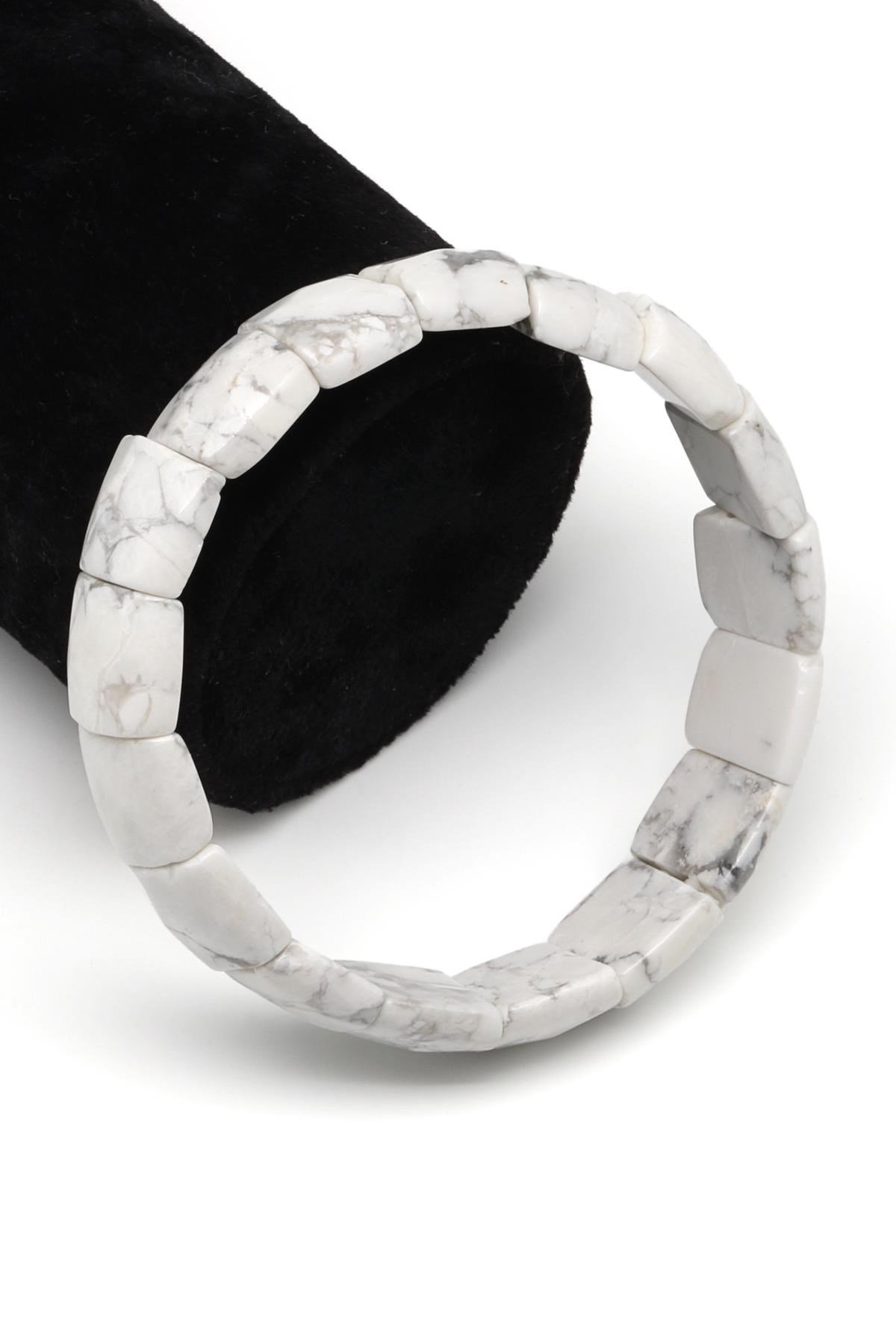 Havlit Doğal Taş Bileklik 12 x 14 mm Özel Kesim