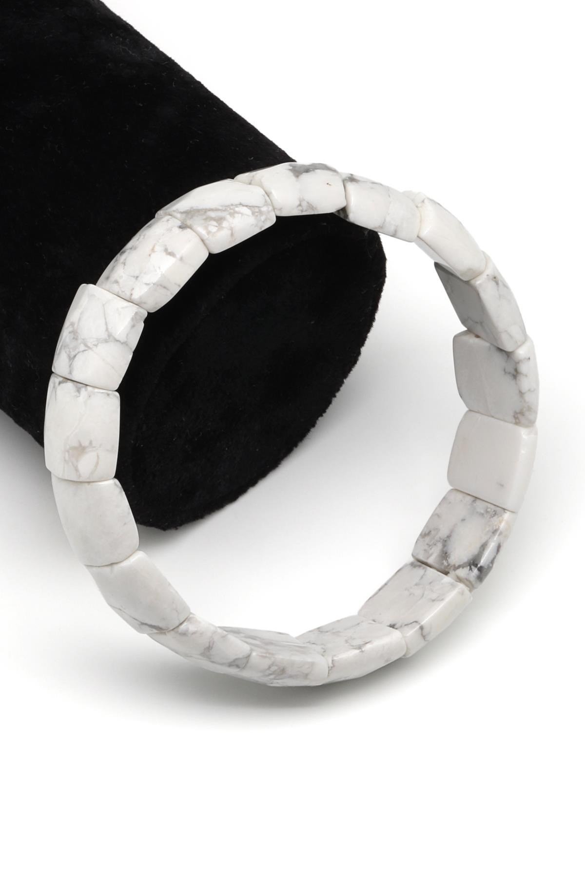 Havlit Doğal Taş Bileklik 12 x 14 mm Özel Kesim