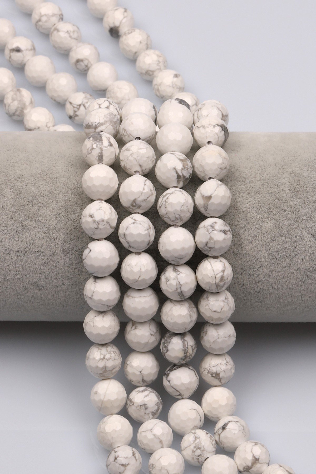 Havlit Doğal Taş Dizi 10 mm Fasetli Küre Kesim - DZ-1367