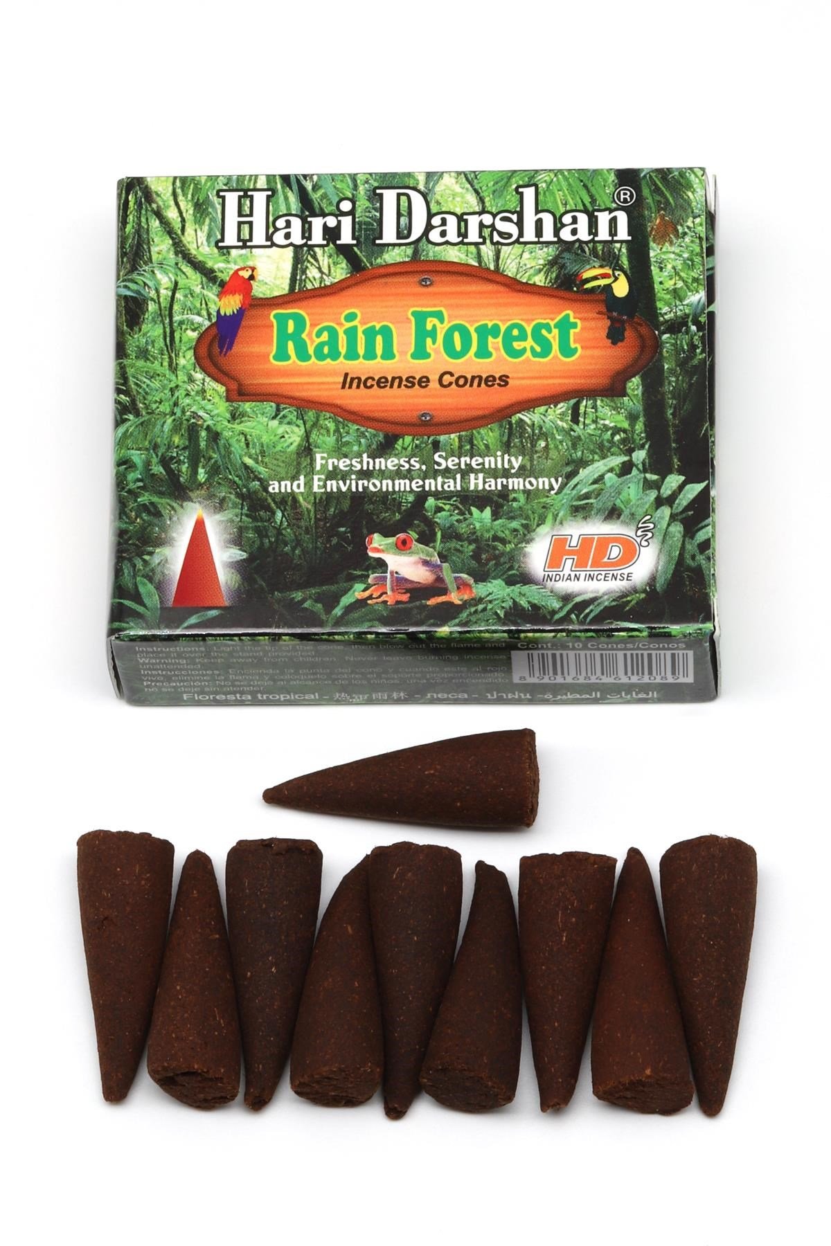 HD Tütsü Rain Forest - Yağmur Ormanı Kokusu 10'lu Koni Tütsü