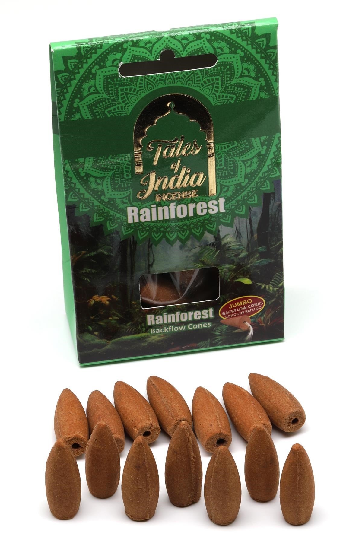 HD Tütsü Rain Forest - Yağmur Ormanı Kokusu 14'lü Koni (Geri Akışlı) Tütsü