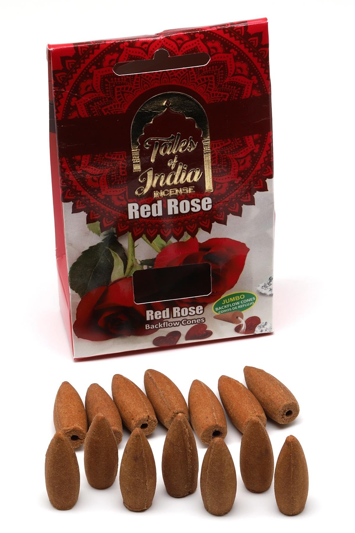 HD Tütsü Red Rose - Kırmızı Gül Kokusu 14'lü Koni (Geri Akışlı) Tütsü