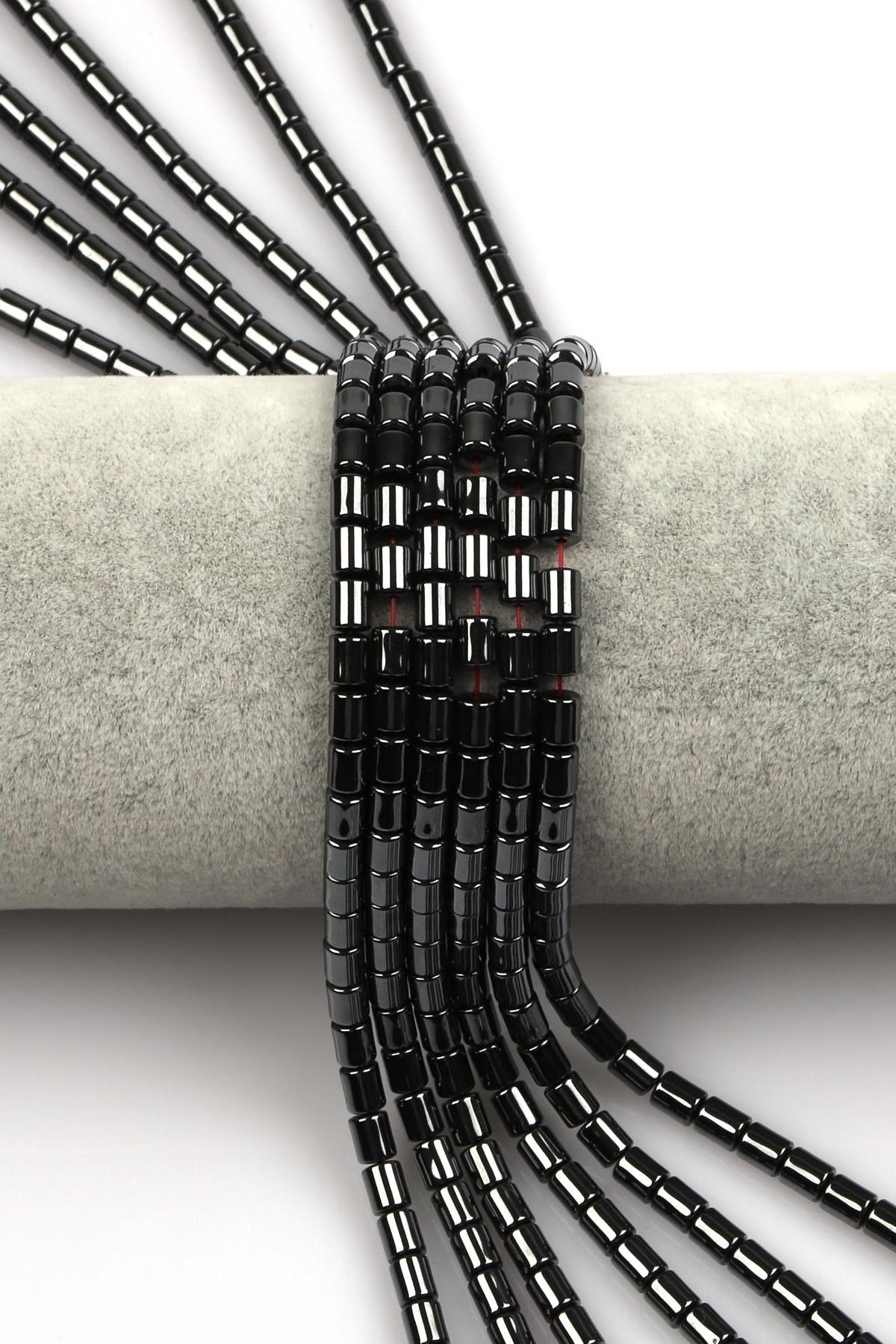 Hematit Dizi 4 x 5 mm Silindir Kesim