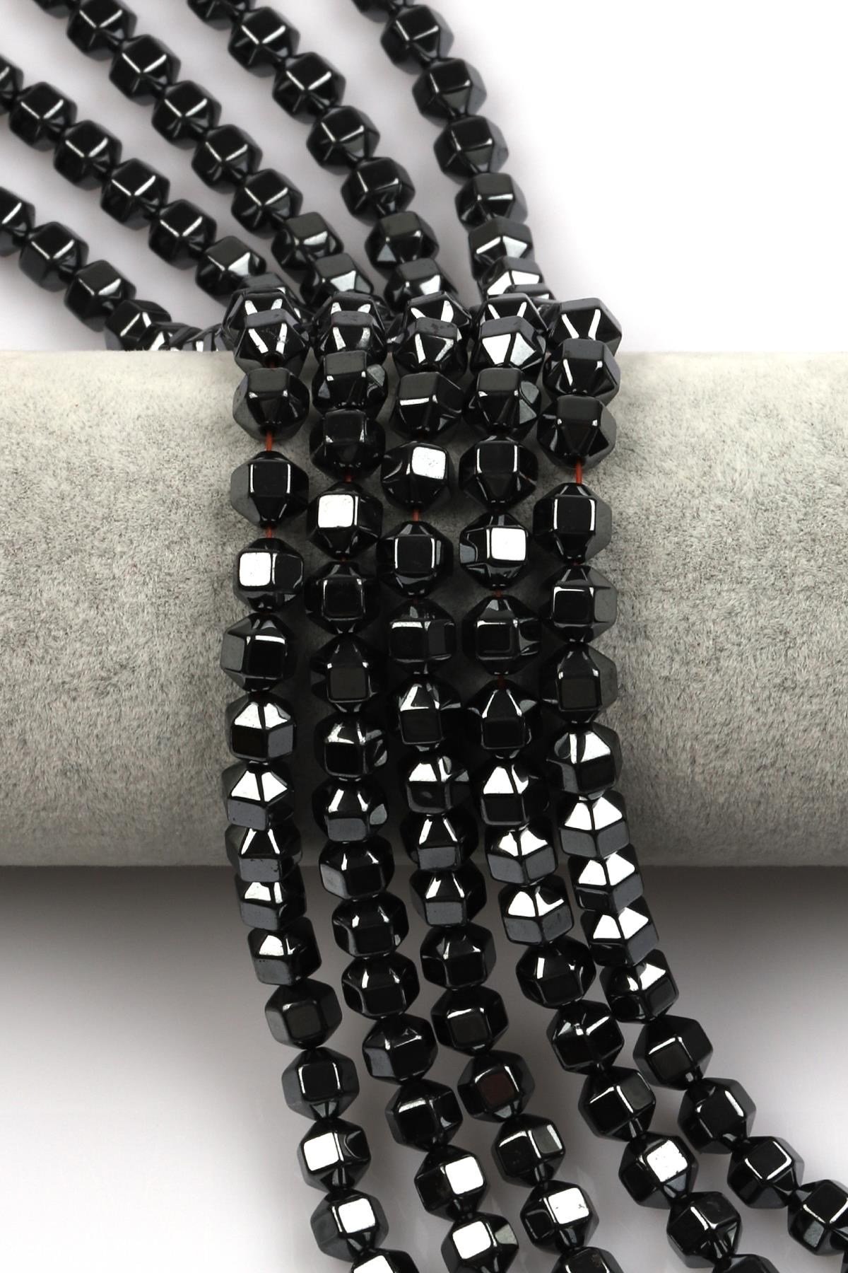 Hematit Dizi 6 x 7 mm Huni Kesim
