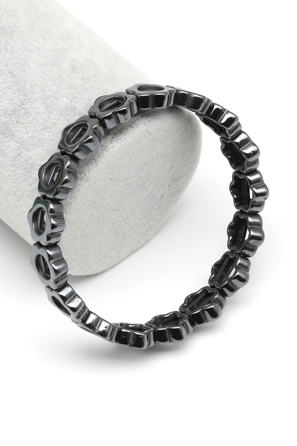 Hematit Doğal Taş Bileklik 12 x 12 mm Özel Kesim - BLK-2078