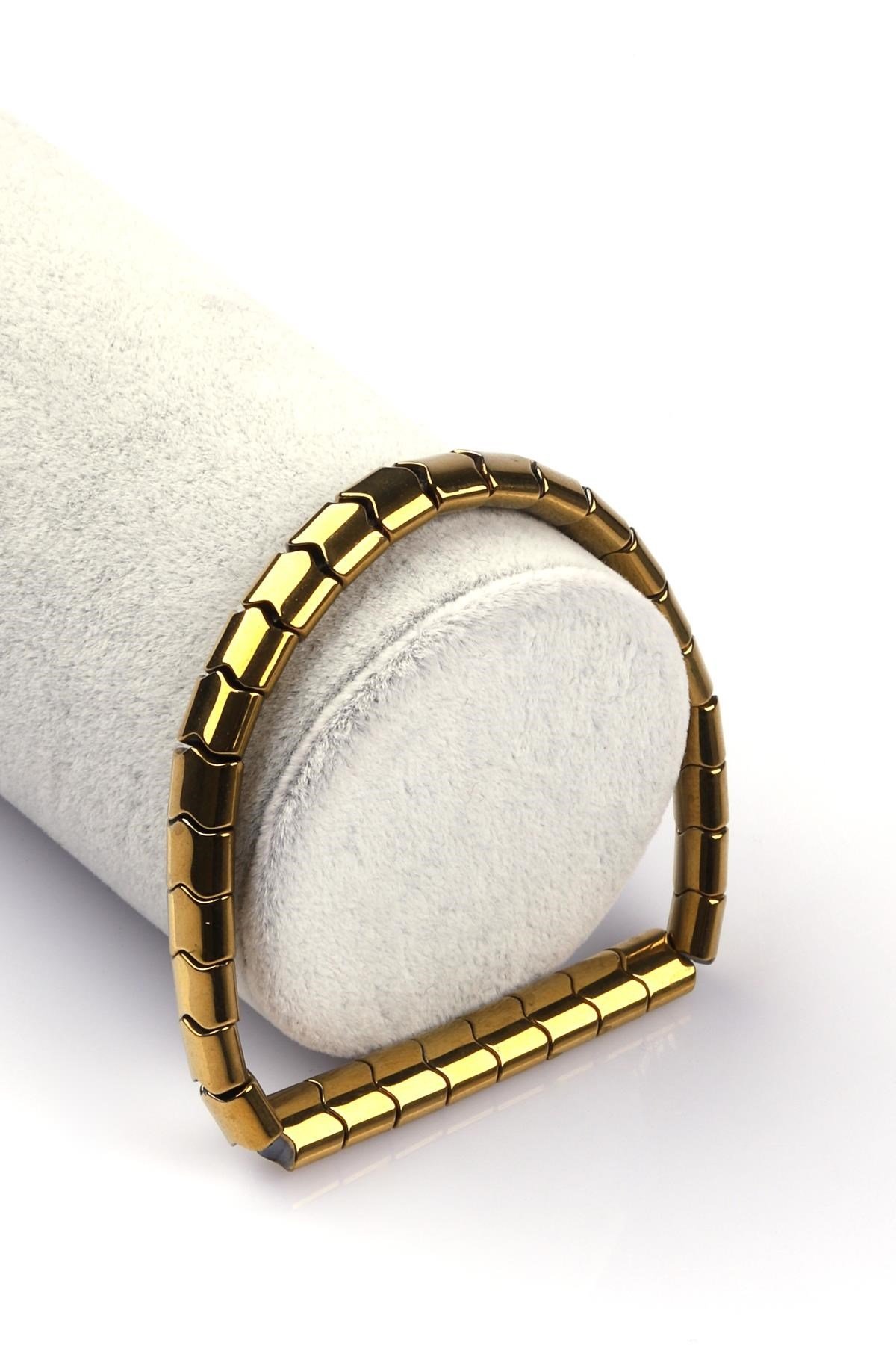 Hematit Doğal Taş Bileklik 6 x 7 mm Özel Kesim