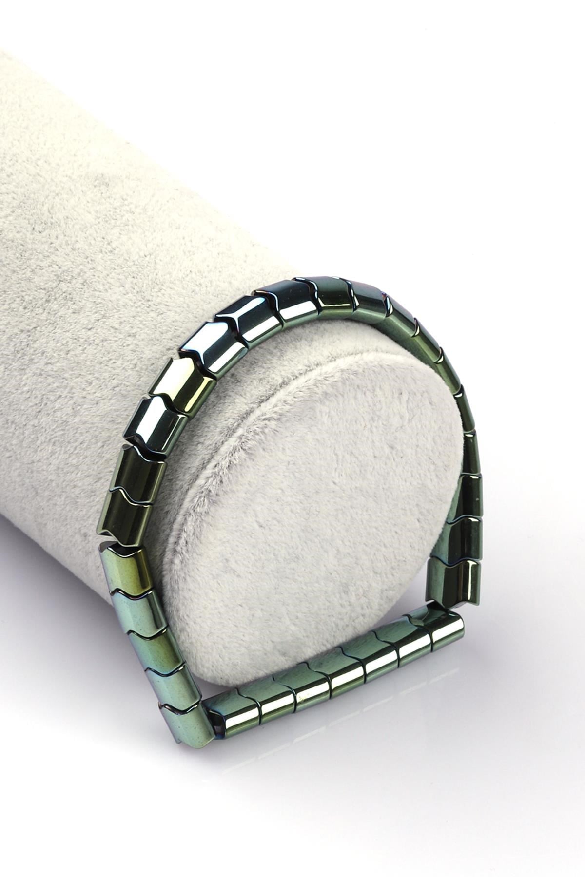 Hematit Doğal Taş Bileklik 6 x 7 mm Özel Kesim