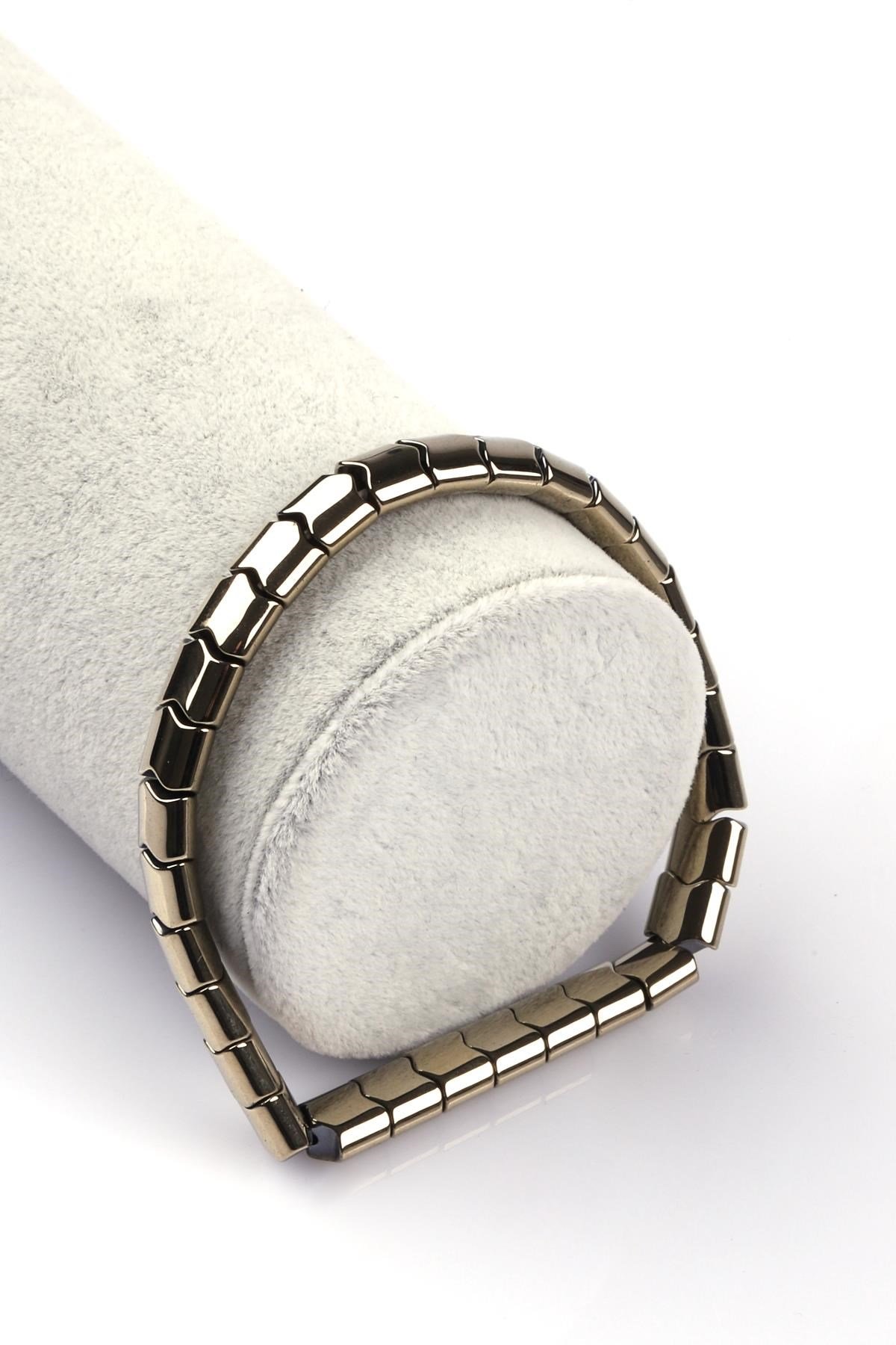Hematit Doğal Taş Bileklik 6 x 7 mm Özel Kesim