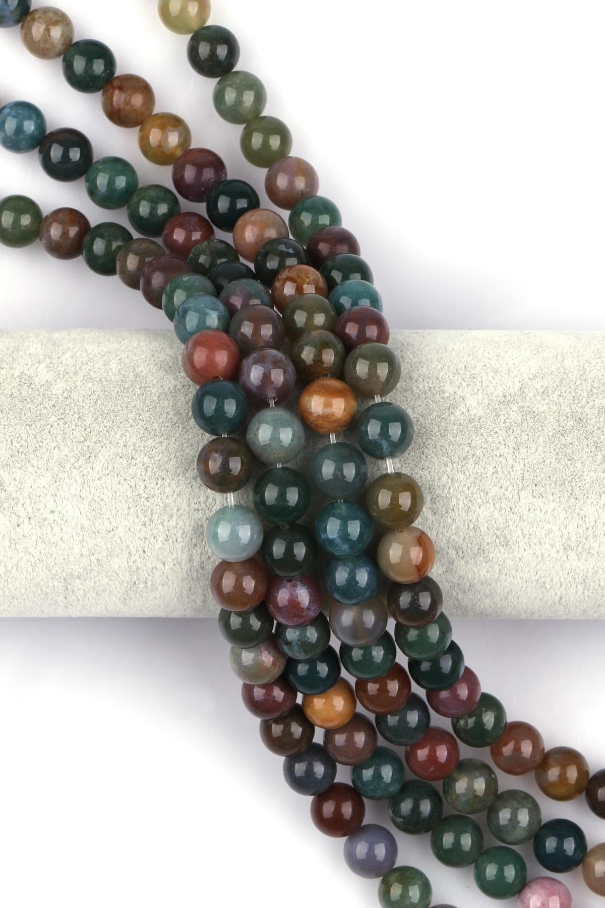 Hint Akik ( AA Kalite ) Doğal Taş Dizi 10 mm Küre Kesim