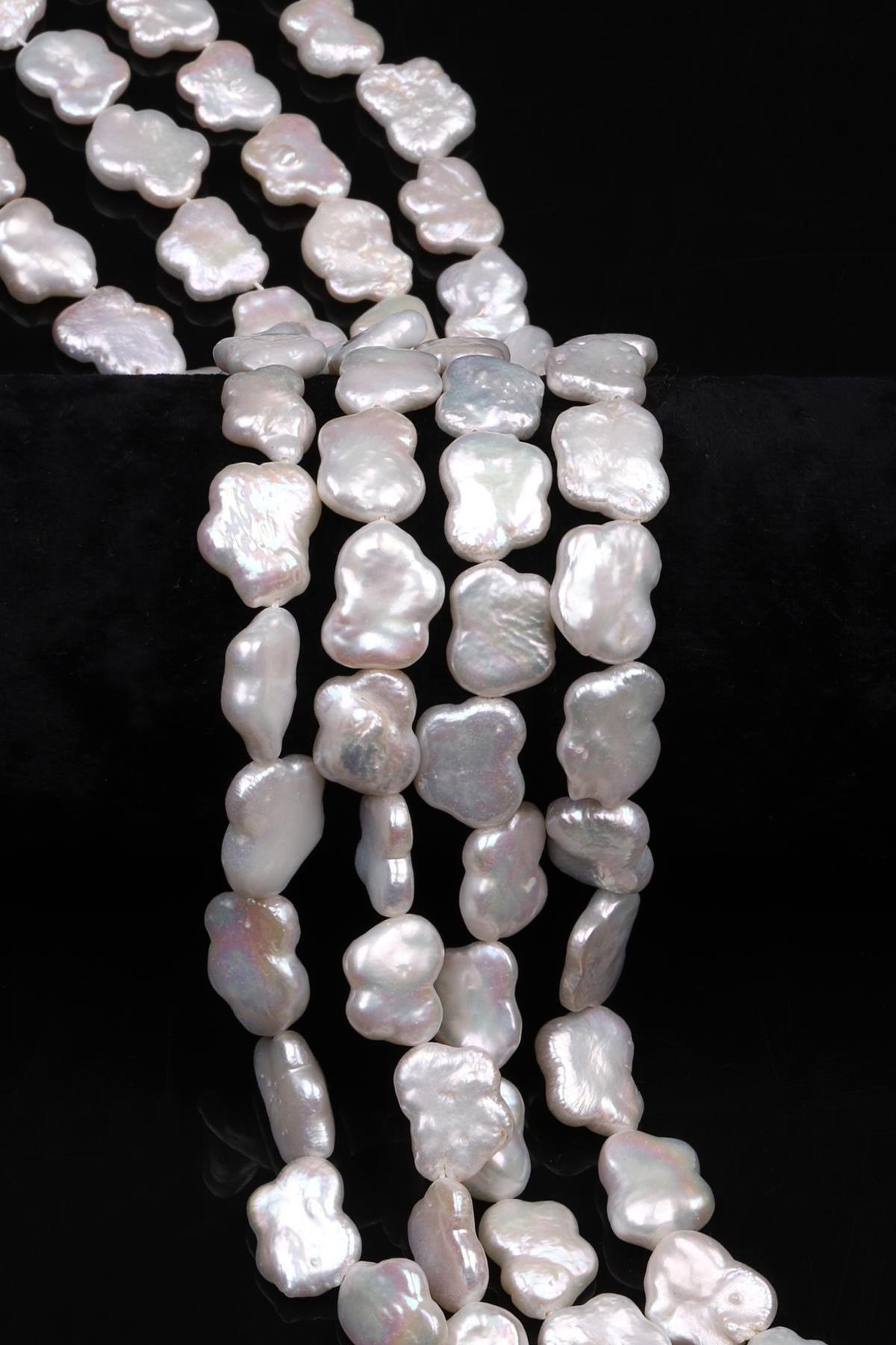 İnci Doğal Taş Dizi 11 x 15 mm Şekilsiz Kesim
