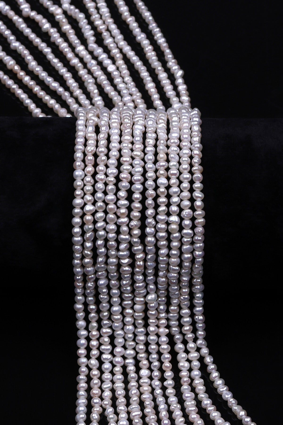 İnci Doğal Taş Dizi 2,5 x 3 mm Özel Kesim - DZ-1393