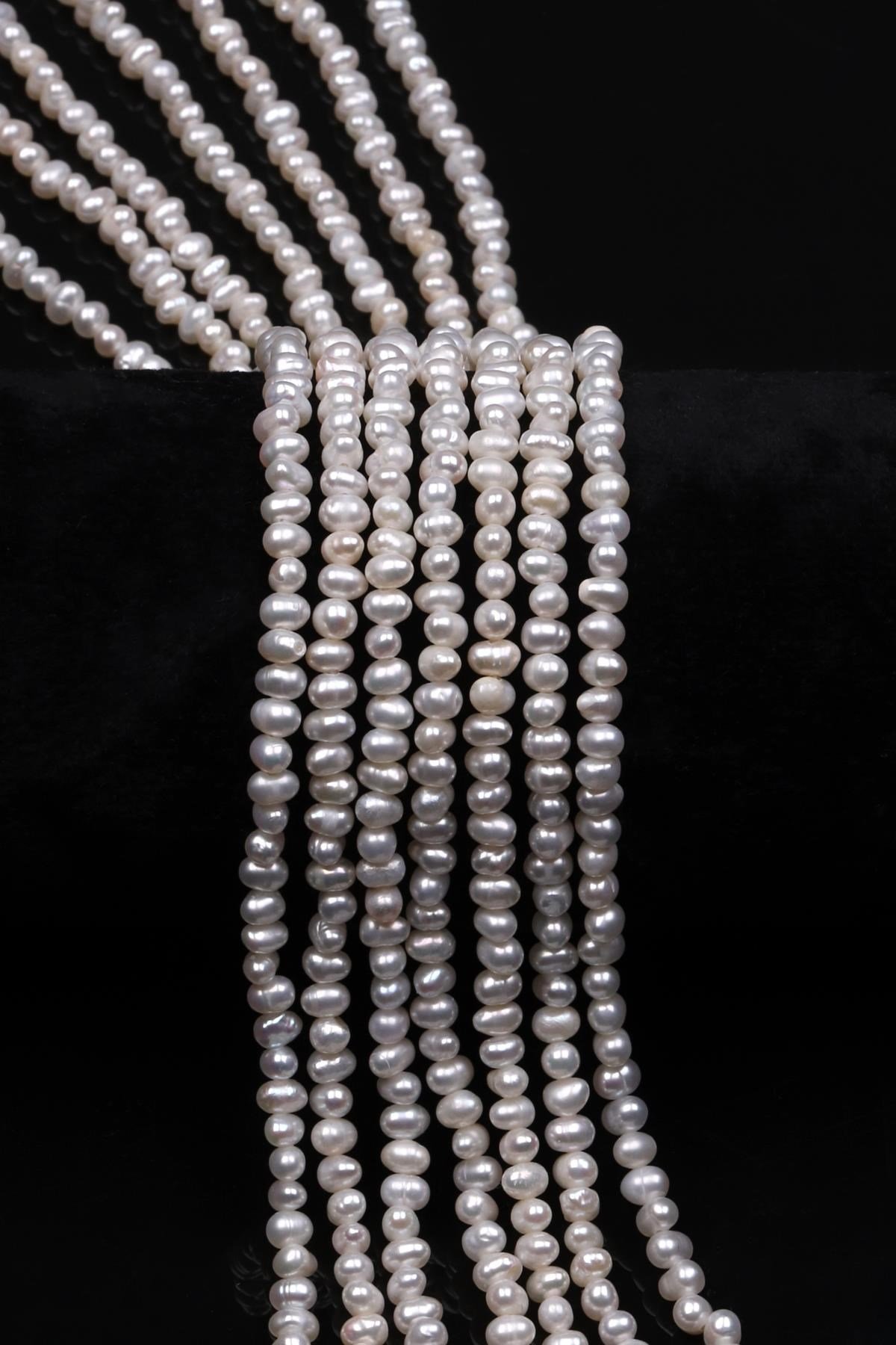 İnci Doğal Taş Dizi 3 x 4 mm Özel Kesim