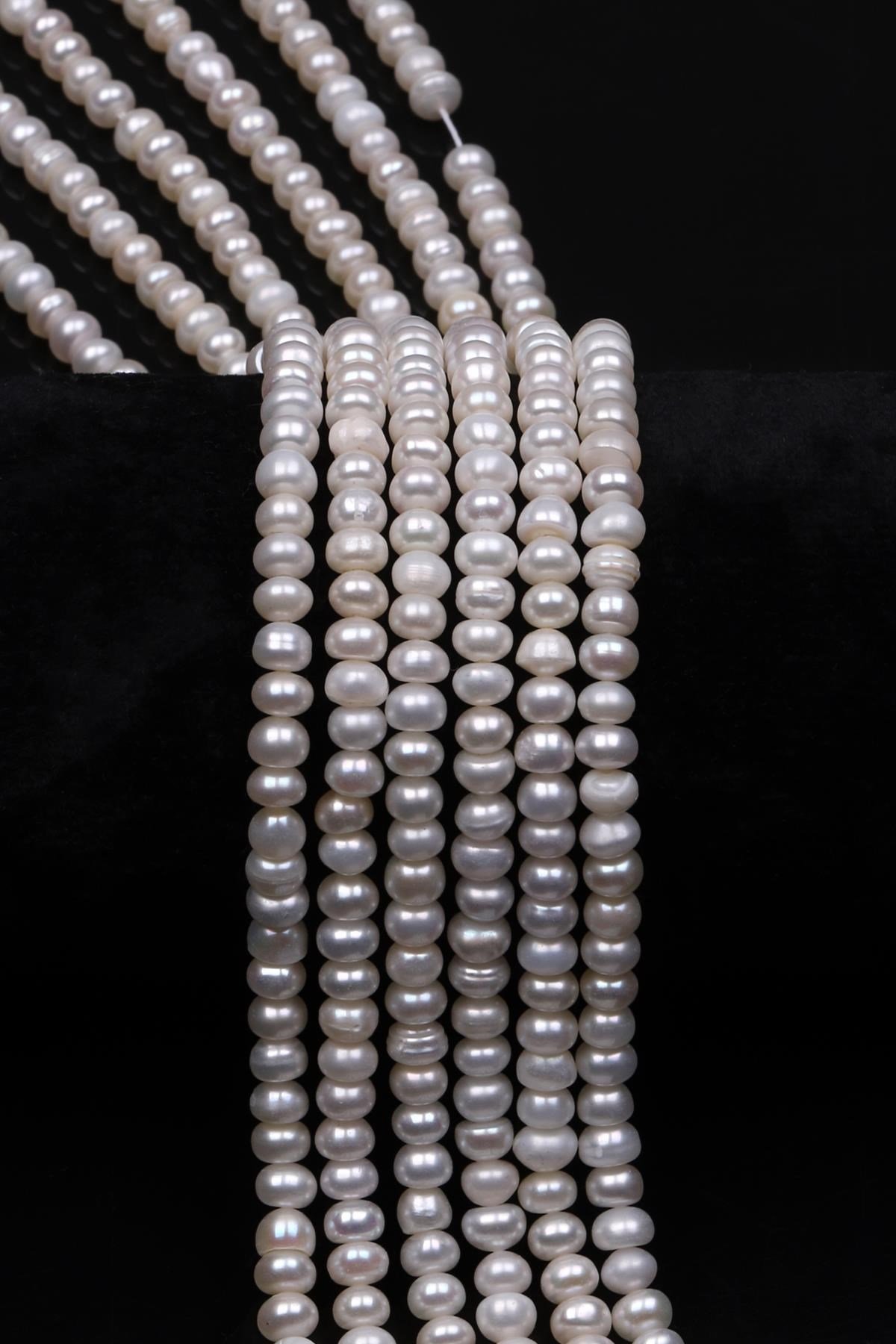 İnci Doğal Taş Dizi 3 x 5 mm Özel Kesim