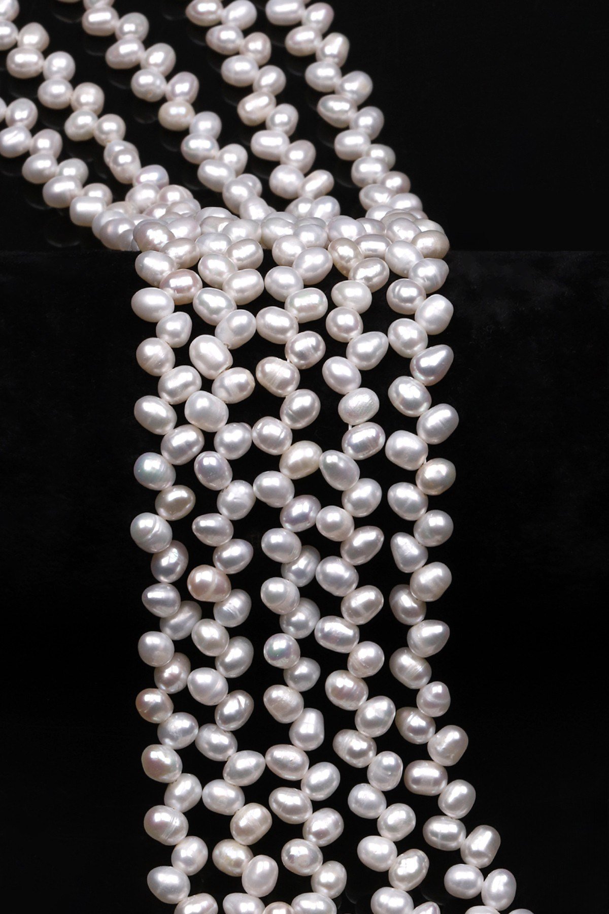 İnci Doğal Taş Dizi 4 x 6 mm Özel Kesim - DZ-0905