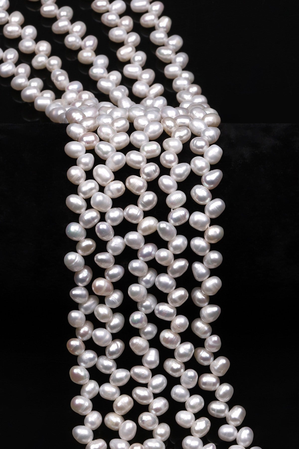 İnci Doğal Taş Dizi 4 x 6 mm Özel Kesim - DZ-0905
