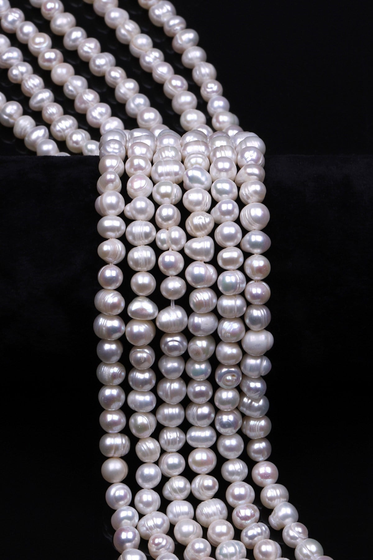 İnci Doğal Taş Dizi 6 x 7 mm Özel Kesim - DZ-1389