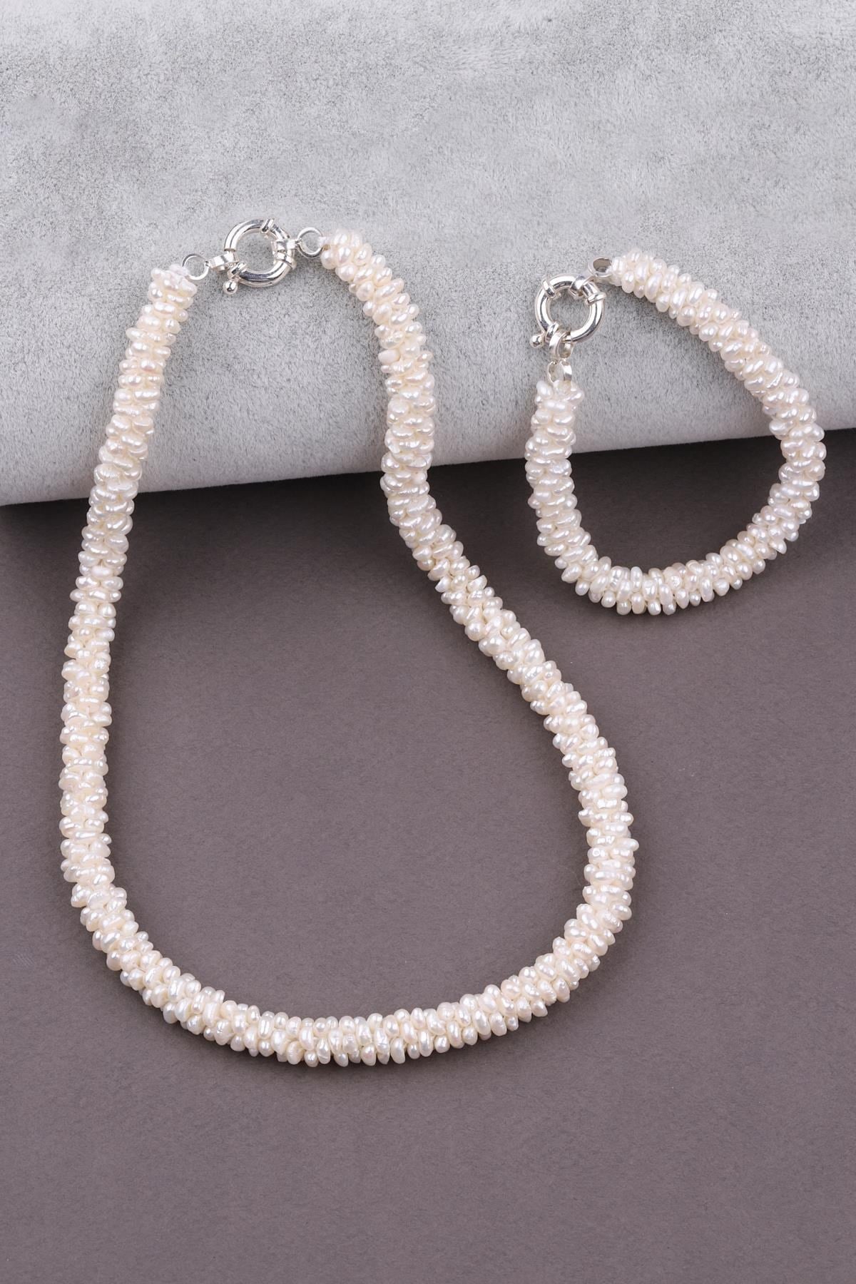 İnci Kolye – Bileklik Set