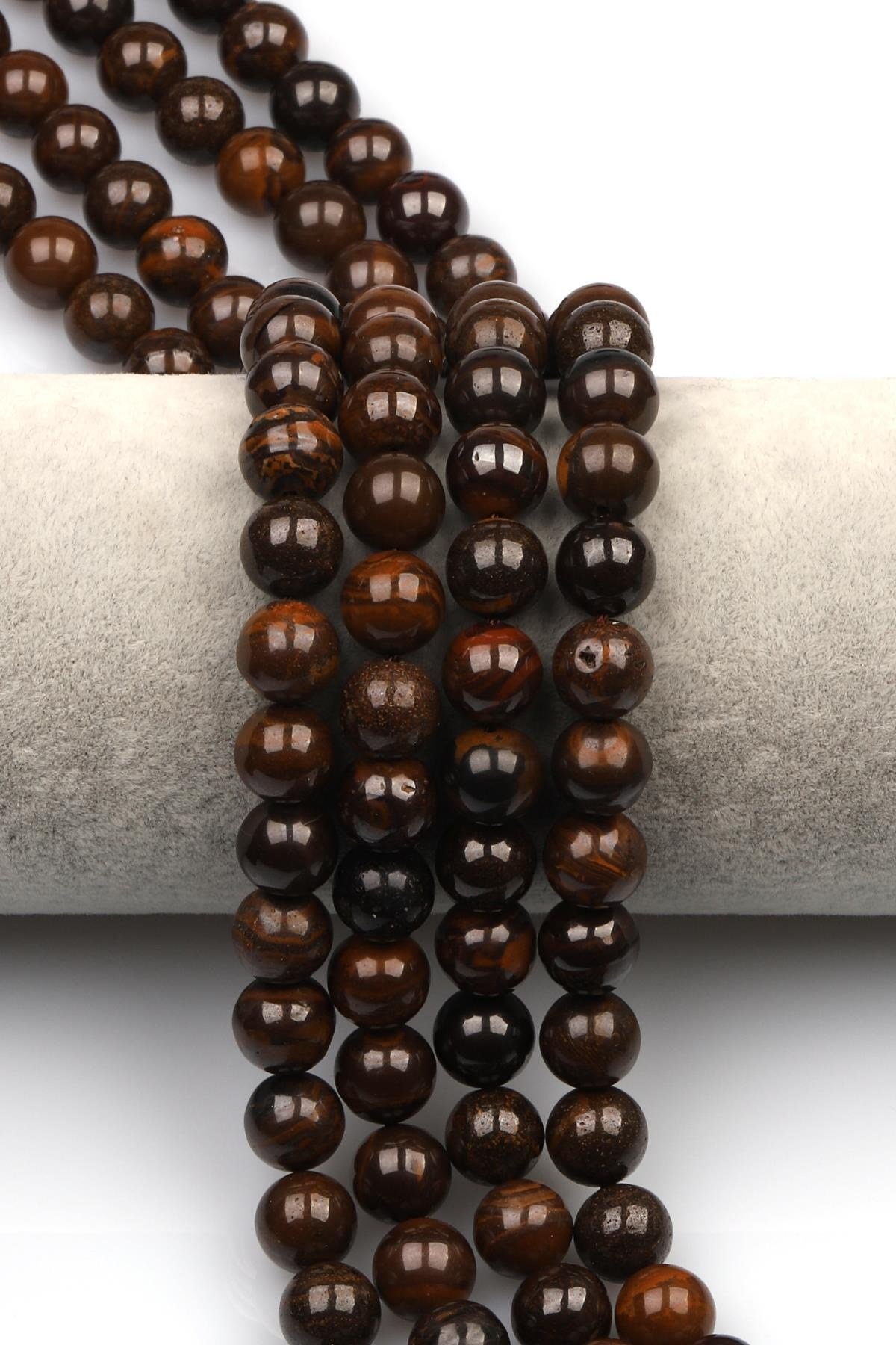 Iron Opal Doğal Taş Dizi 10 mm Küre Kesim