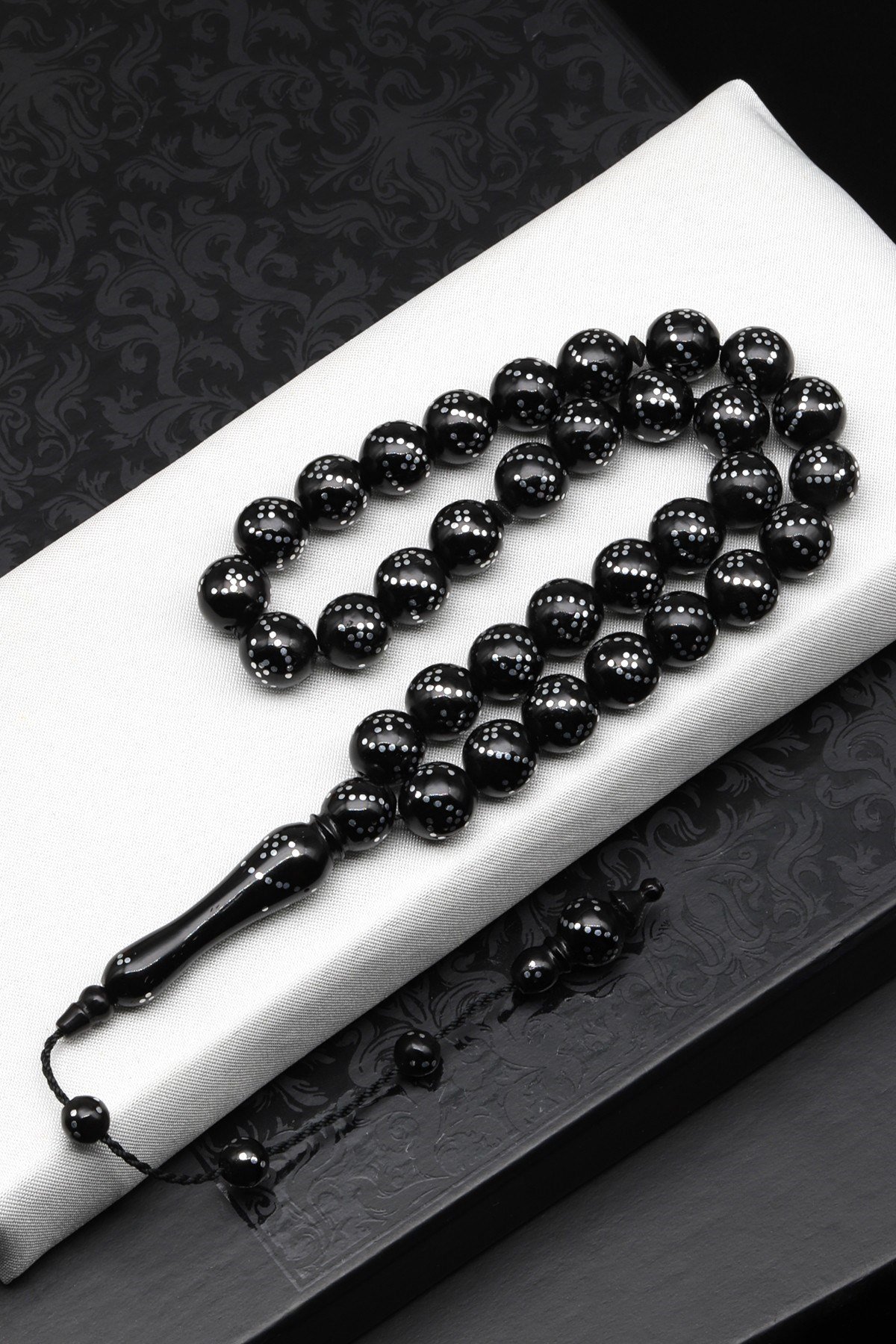 İşlemeli Kuka Ağacı Tesbih 10 mm Küre Kesim - T-1862