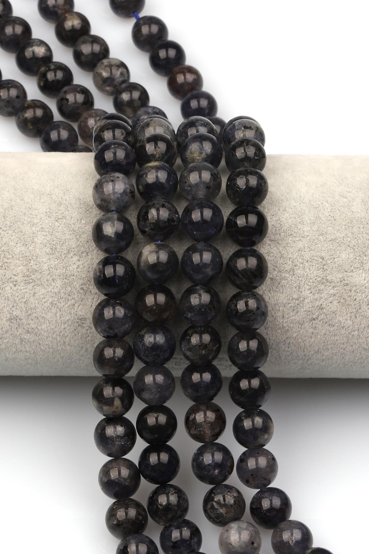 İyolit Doğaltaş Dizi 10 mm Küre Kesim