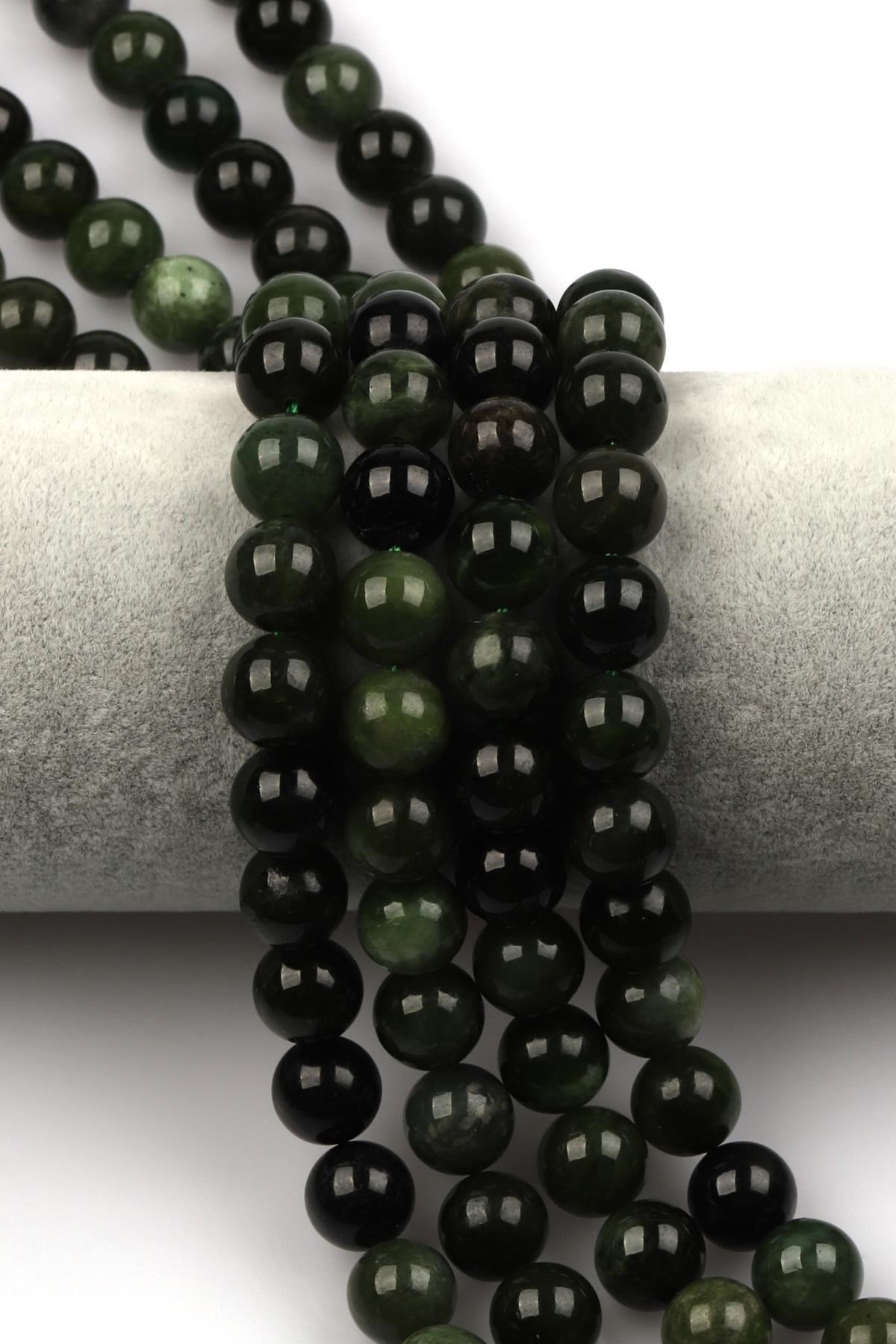 Kanada Yeşim Doğal Taş Dizi 10 mm Küre Kesim 