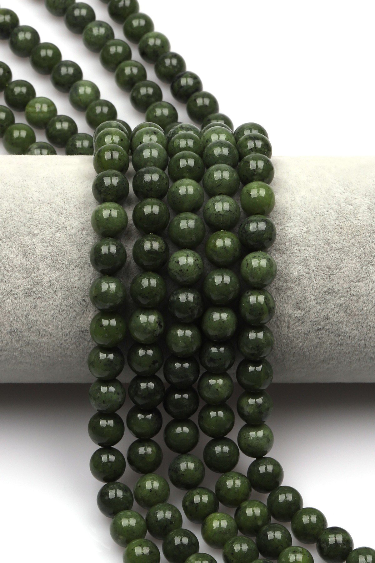 Kanada Yeşim Doğal Taş Dizi 8 mm Küre Kesim - DZ-0809